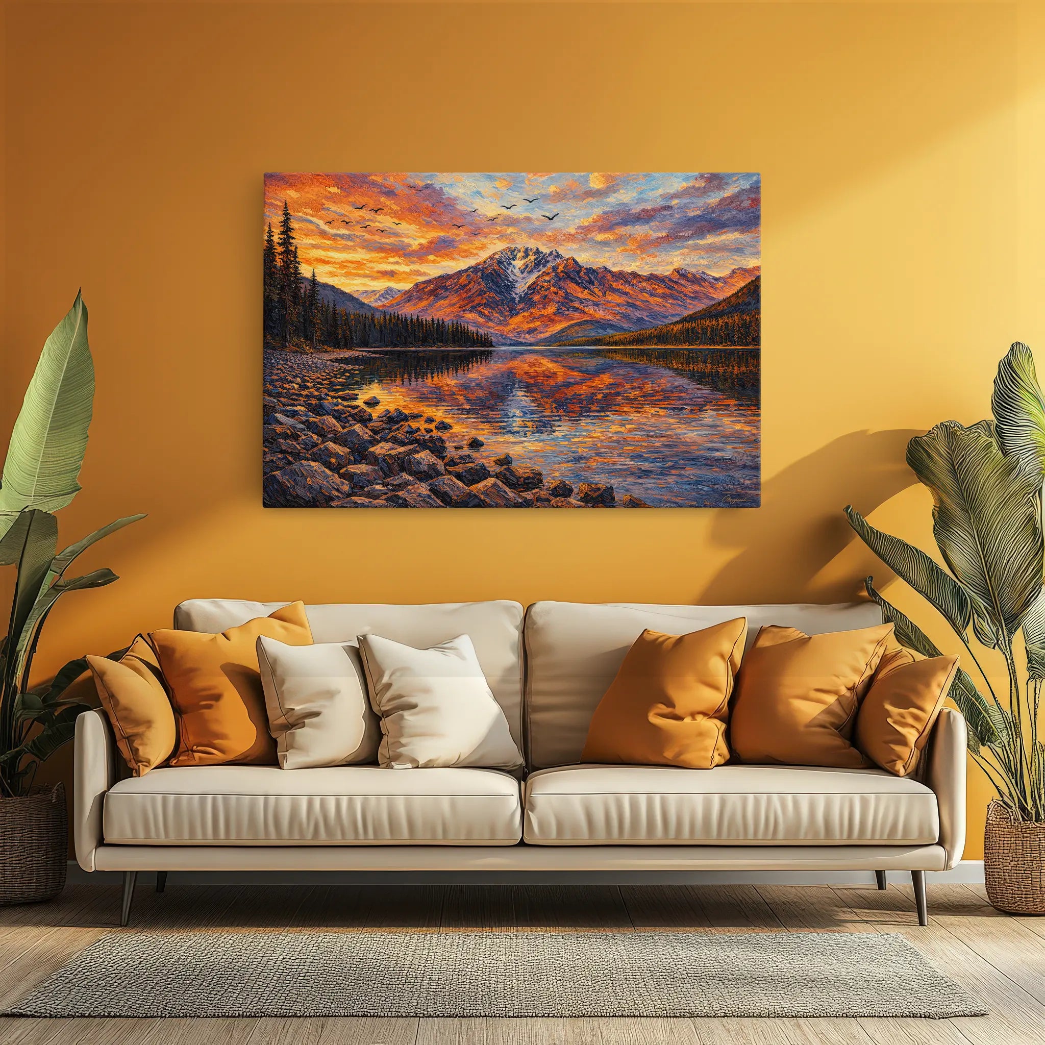 Rocky Alpine Lake Still Life Giclée Print 324008 Visual Wall Art AR3:2H Giclée Print