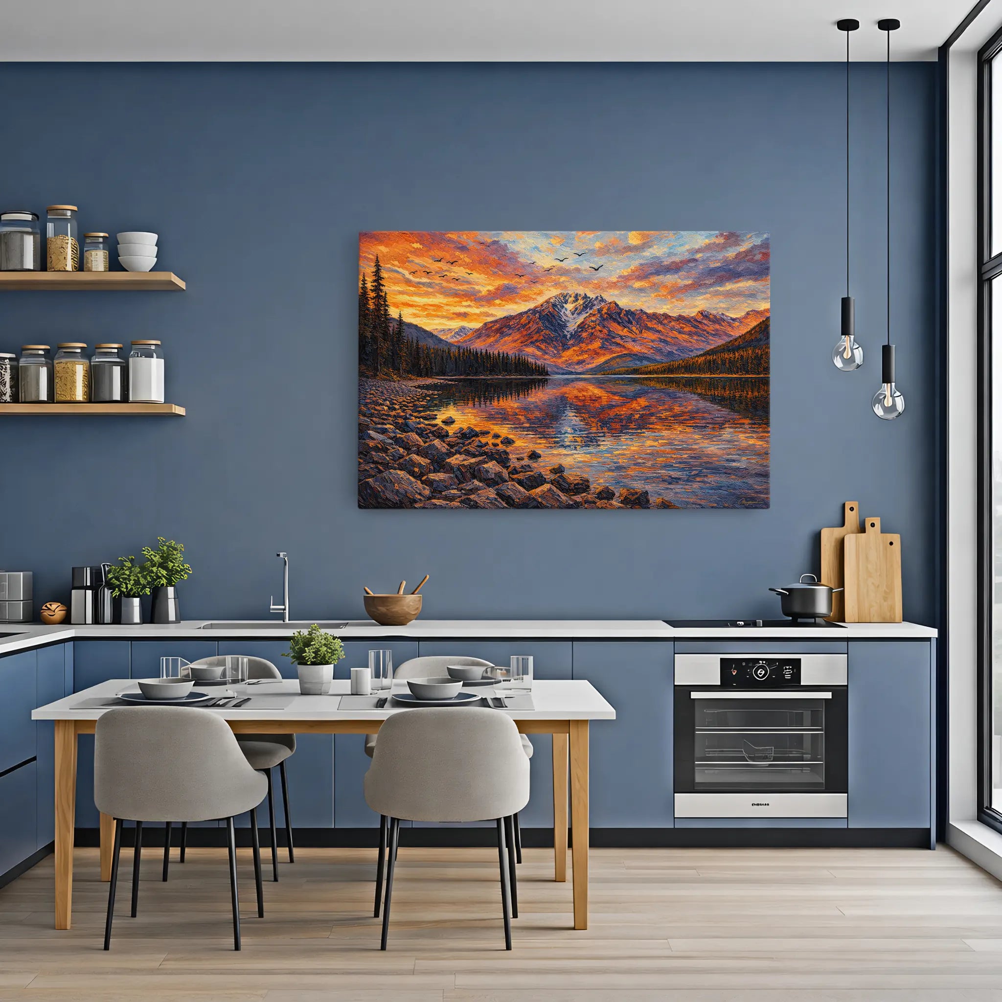 Rocky Alpine Lake Still Life Giclée Print 324008 Visual Wall Art AR3:2H Giclée Print