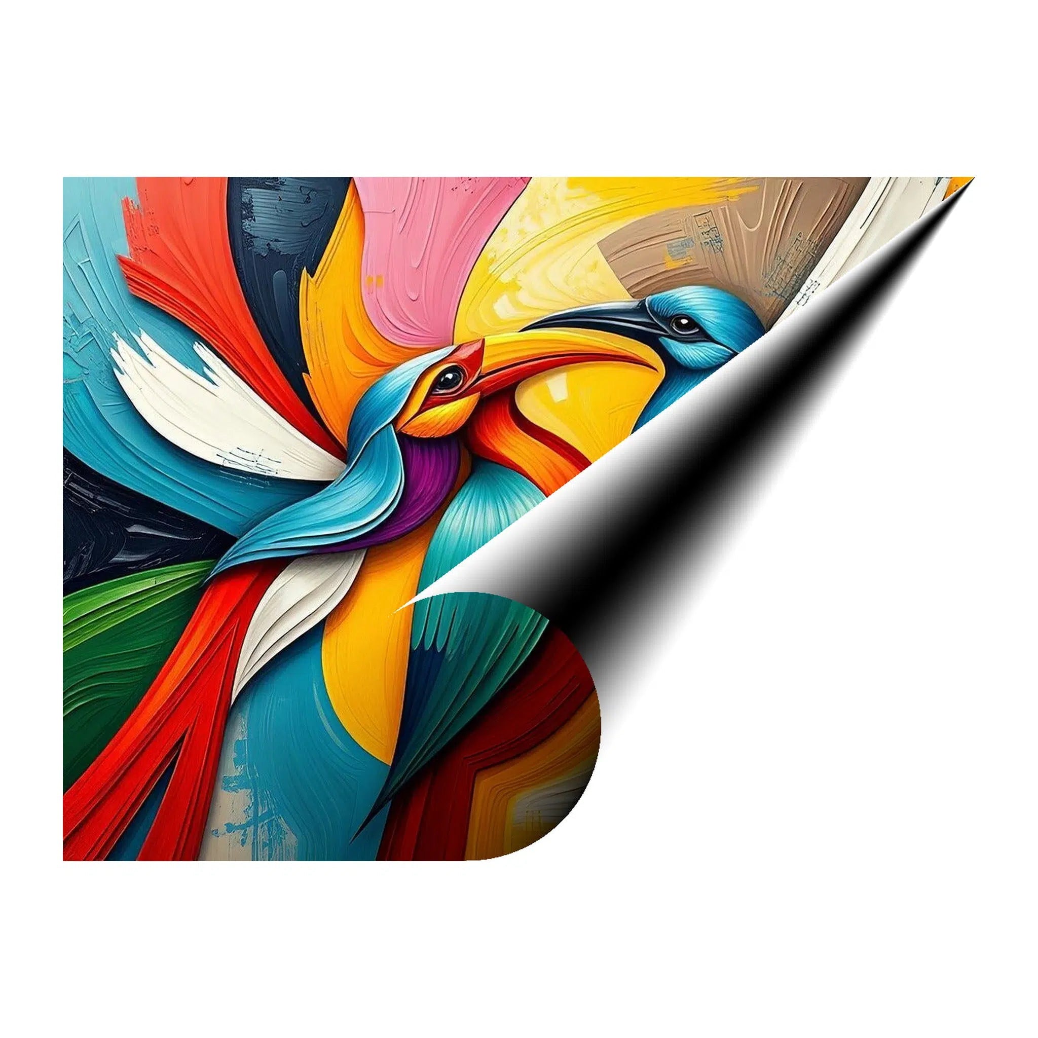 Romantic Birds Giclée Print 43706 Giclée Fine Art Matte Paper Print Visual Wall Art