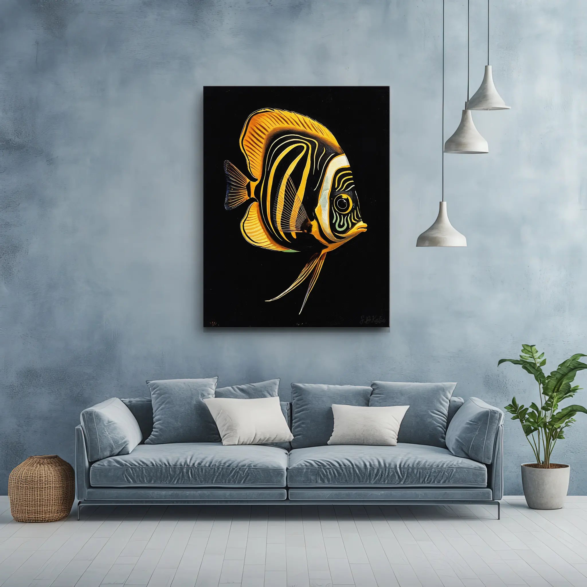 Royal Angelfish Giclée Print 451024 Visual Wall Art AR3:4V-AR4:5V Giclée Print