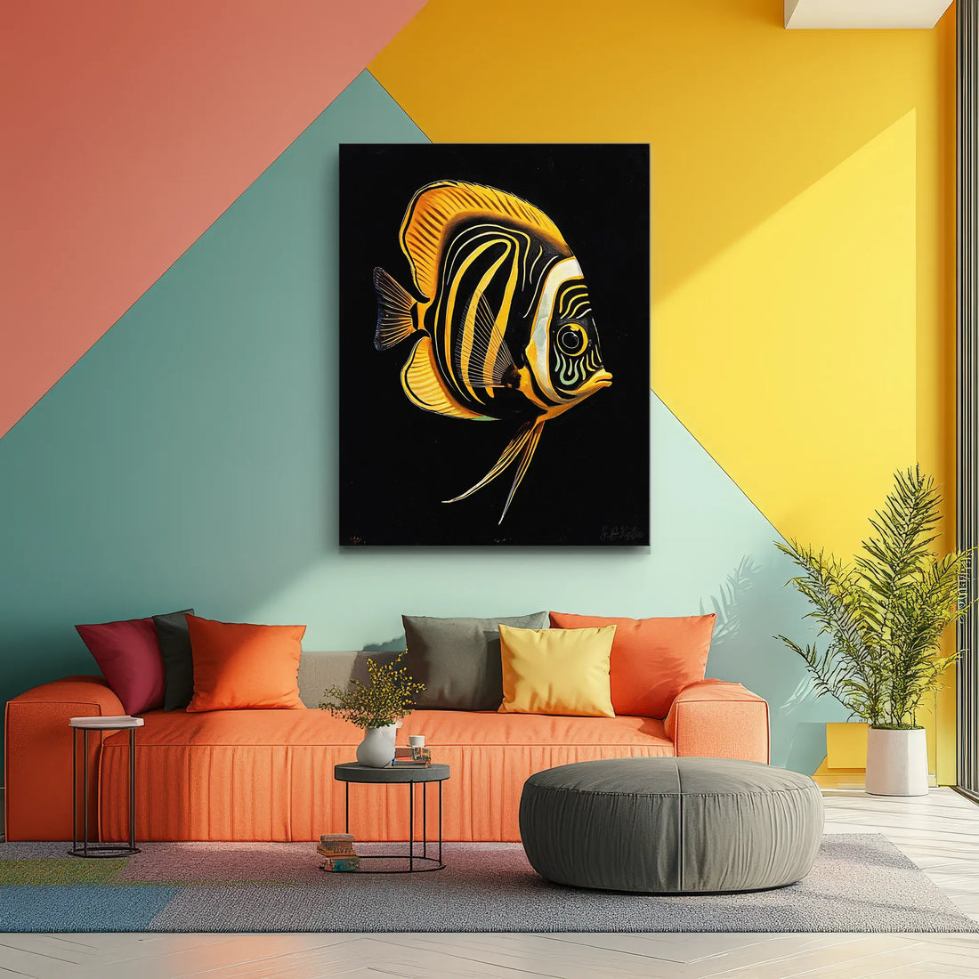 Royal Angelfish Giclée Print 451024 Visual Wall Art AR3:4V-AR4:5V Giclée Print