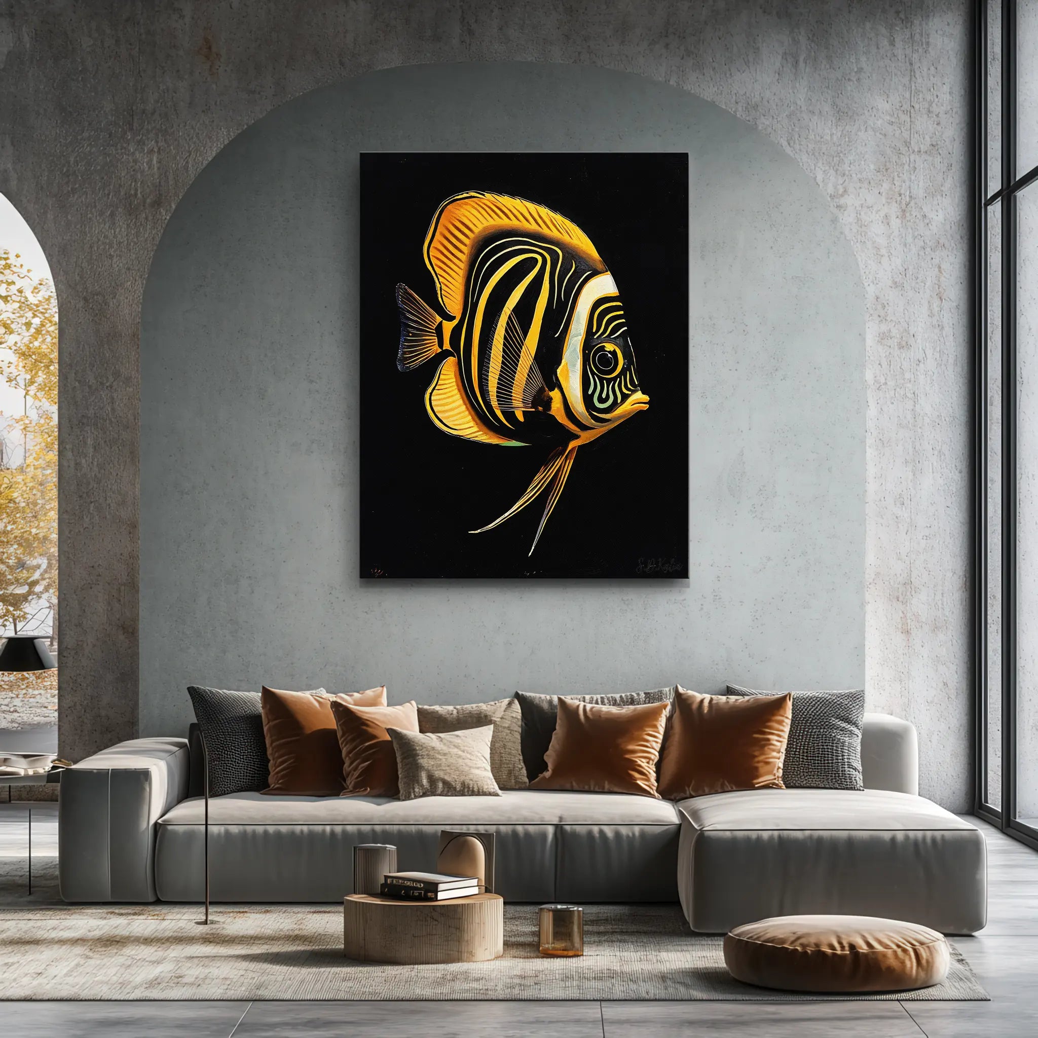 Royal Angelfish Giclée Print 451024 Visual Wall Art AR3:4V-AR4:5V Giclée Print