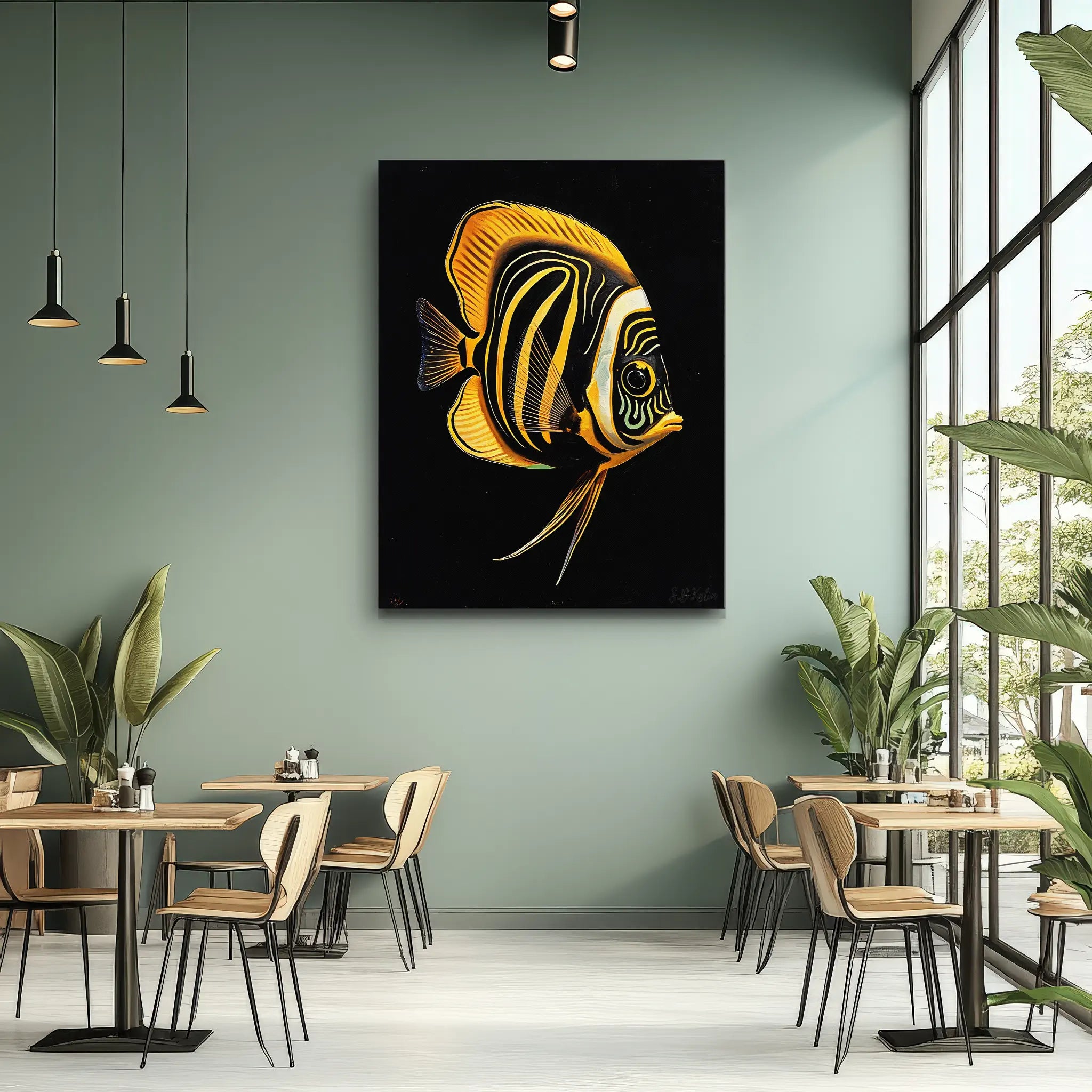 Royal Angelfish Giclée Print 451024 Visual Wall Art AR3:4V-AR4:5V Giclée Print
