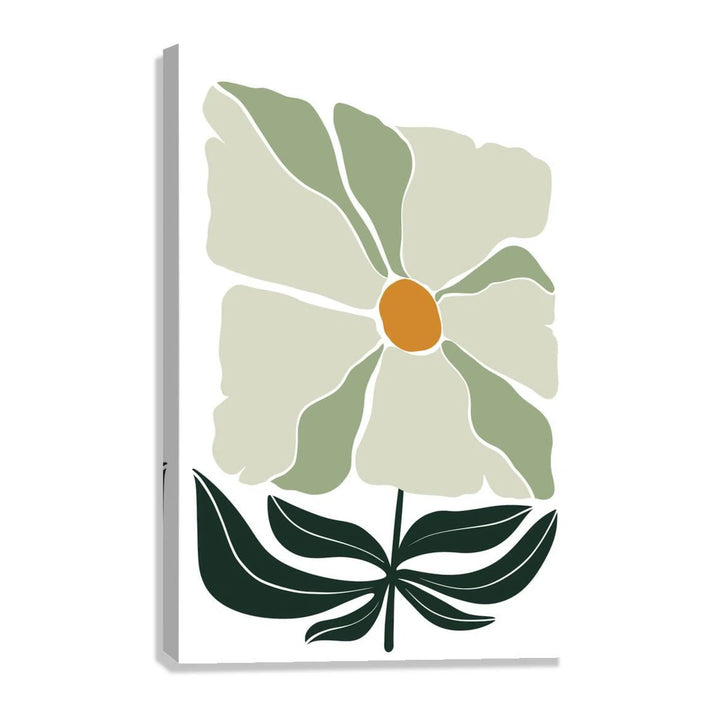 Sage Green Flower Bohemian Giclée Print 34202 Giclée Stretched Canvas Print Visual Wall Art