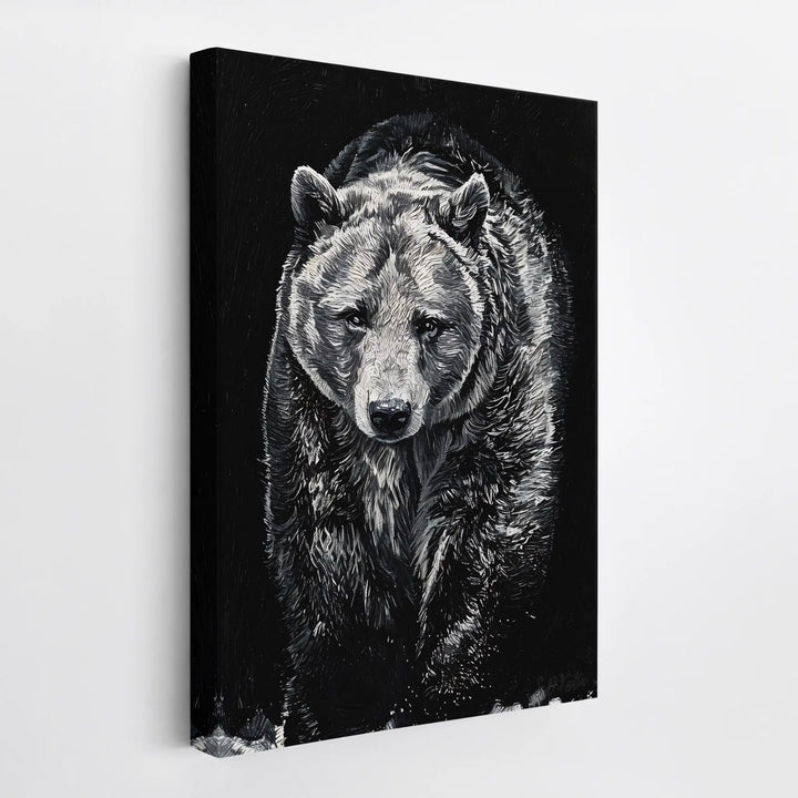 Sentinel Grizzly in Shadow Monochrome Giclée Print 231051 Visual Wall Art AR2:3V Giclée Print