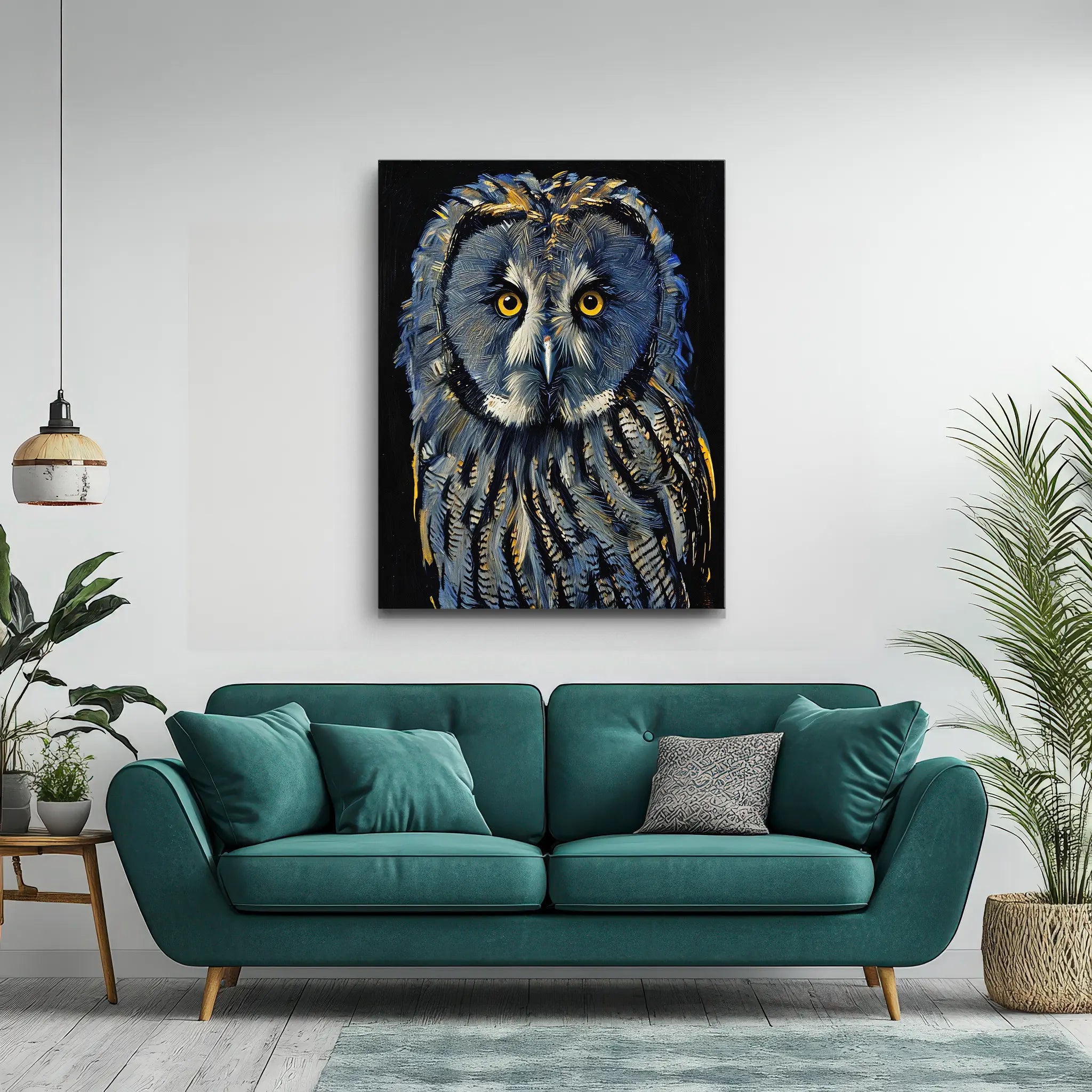 Shadowed Sentinel Owl Giclée Print 454641 Visual Wall Art AR3:4V-AR4:5V Giclée Print