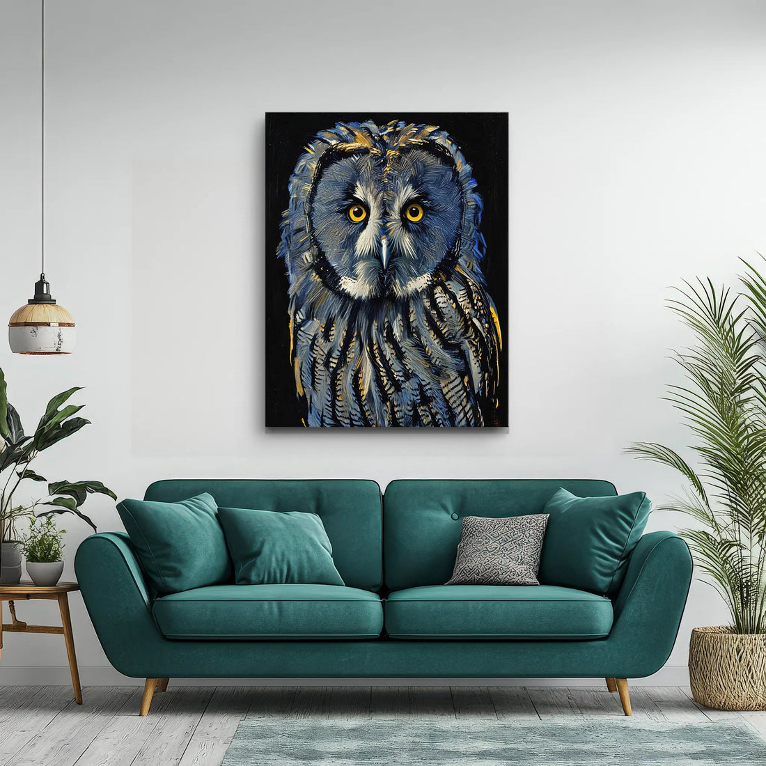 Shadowed Sentinel Owl Giclée Print 454641 Visual Wall Art AR3:4V-AR4:5V Giclée Print