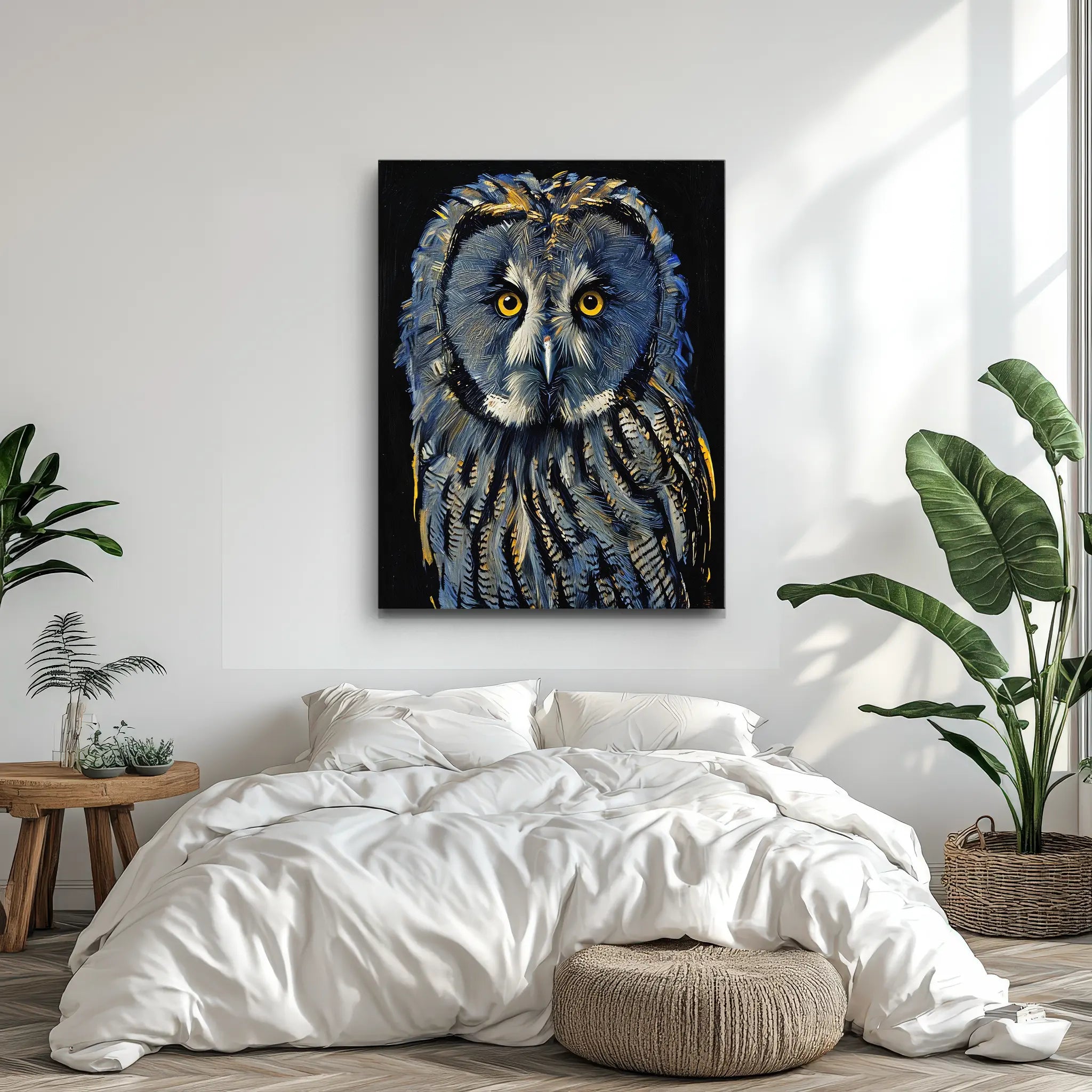 Shadowed Sentinel Owl Giclée Print 454641 Visual Wall Art AR3:4V-AR4:5V Giclée Print