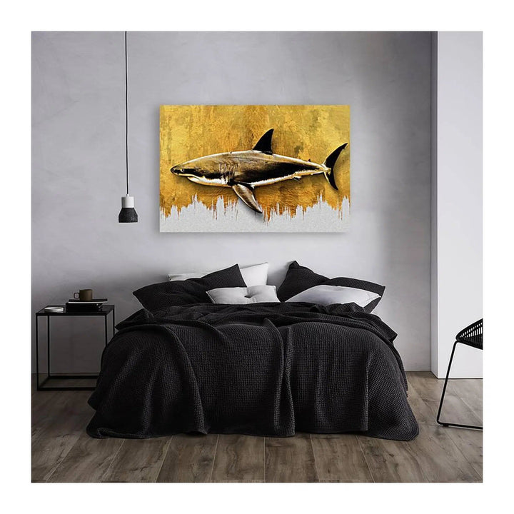 Shark Gold Giclée Print 32903 Visual Wall Art