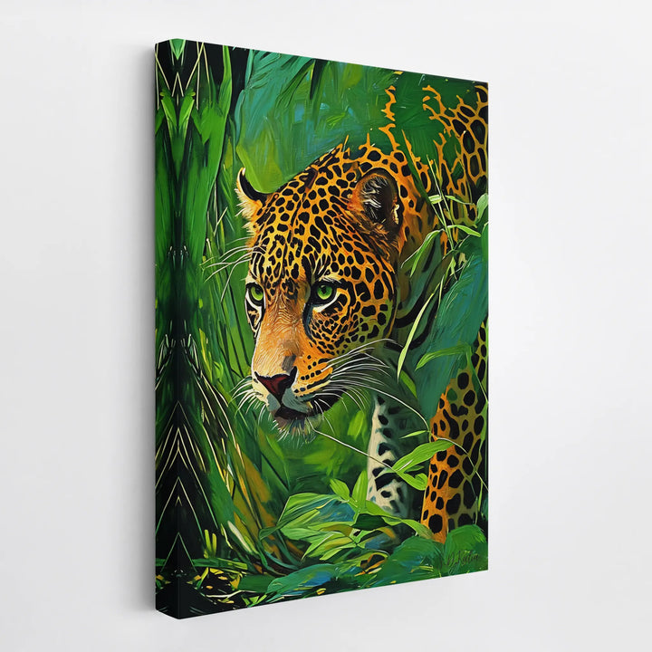 Silent Hunter Leopard Stalking Through Foliage Giclée Print 231053 Visual Wall Art AR2:3V Giclée Print