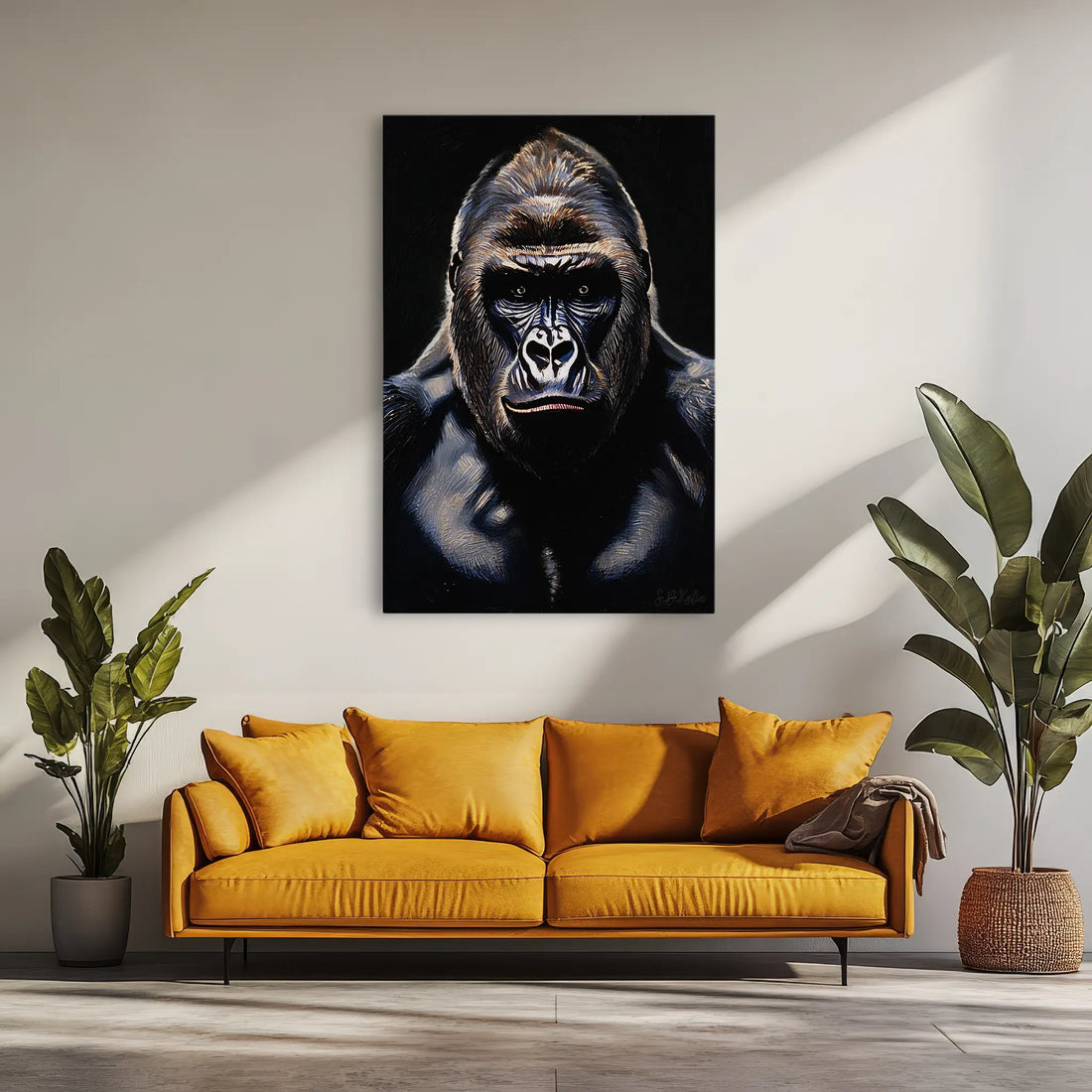 Silverback in Shadow Gorilla Giclée Print 231055 Visual Wall Art AR2:3V Giclée Print
