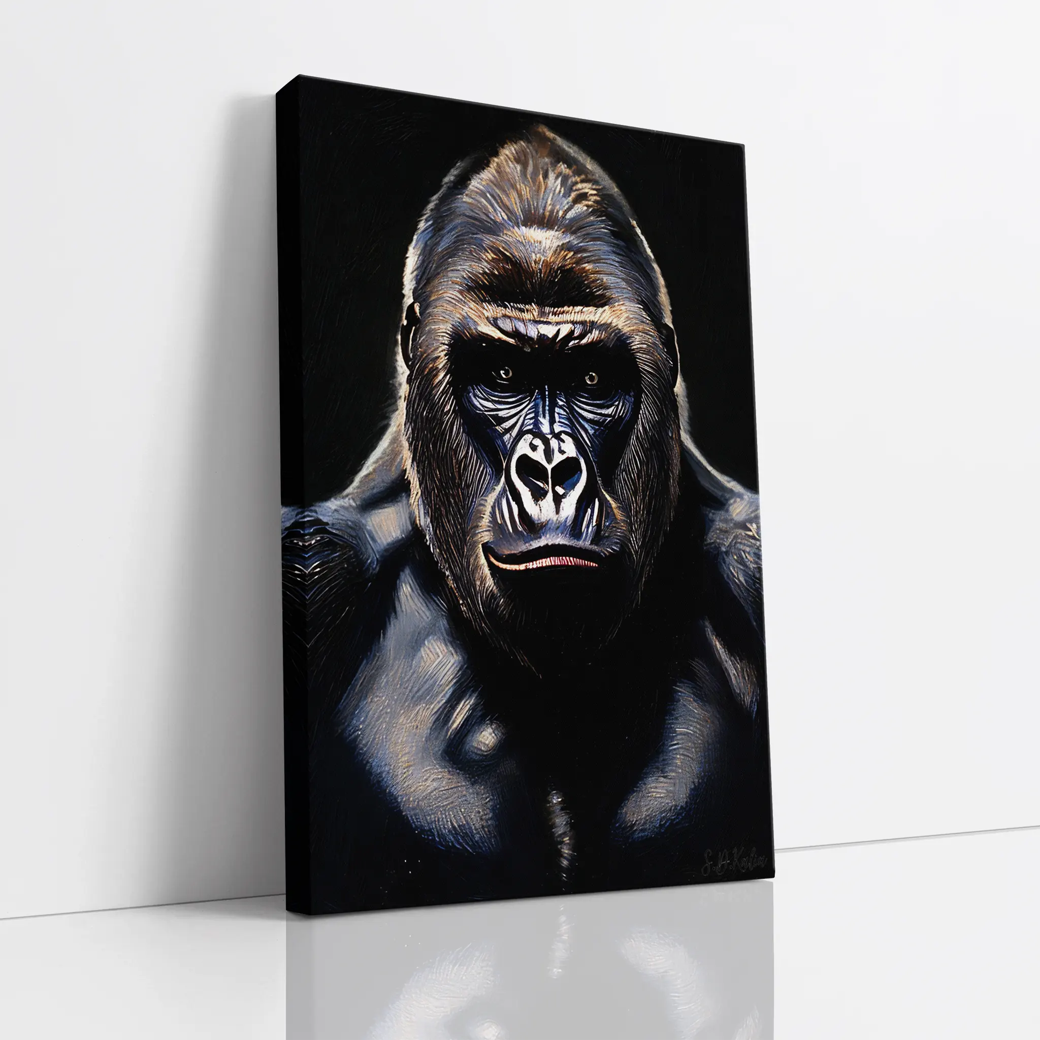 Silverback in Shadow Gorilla Giclée Print 231055 Visual Wall Art AR2:3V Giclée Print