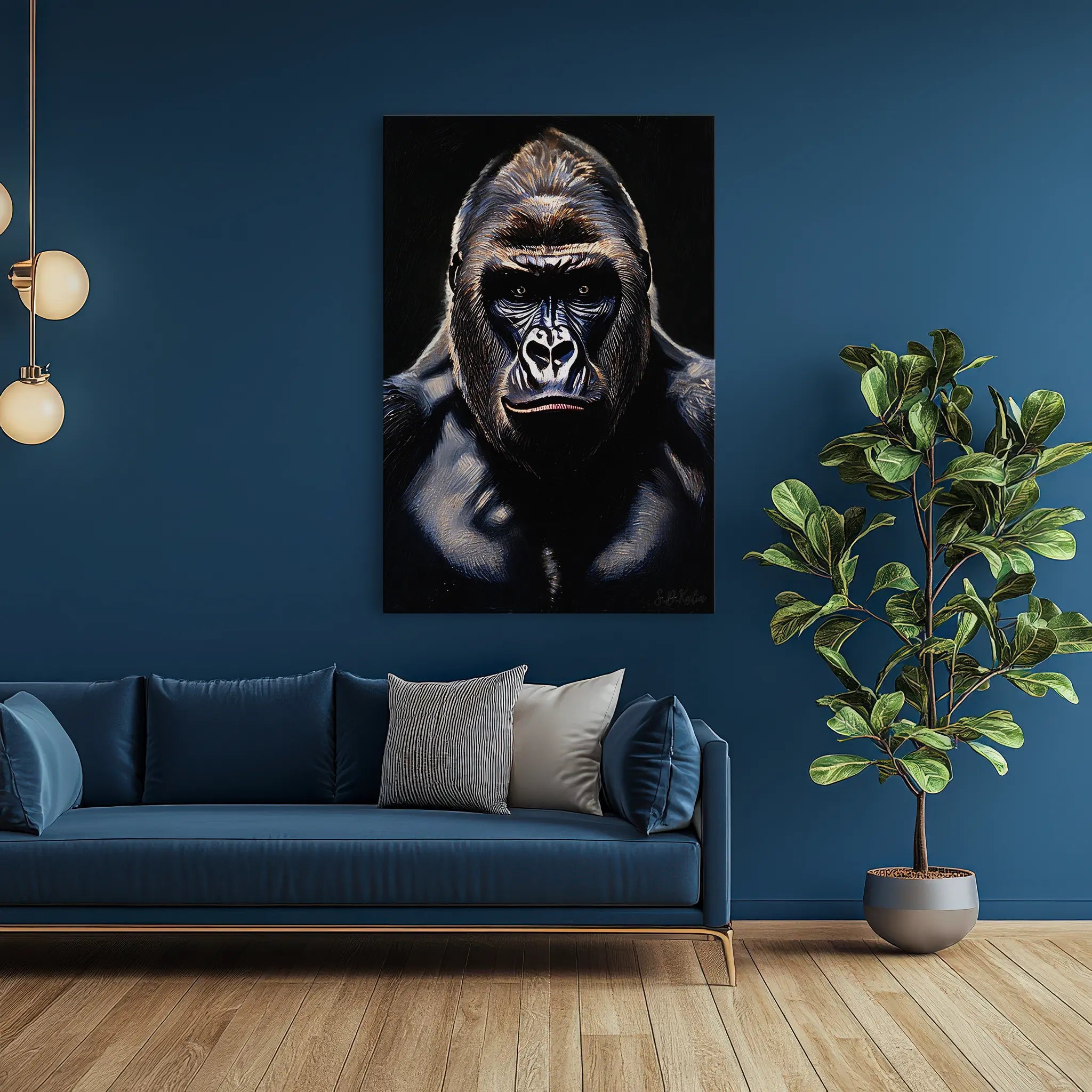 Silverback in Shadow Gorilla Giclée Print 231055 Visual Wall Art AR2:3V Giclée Print