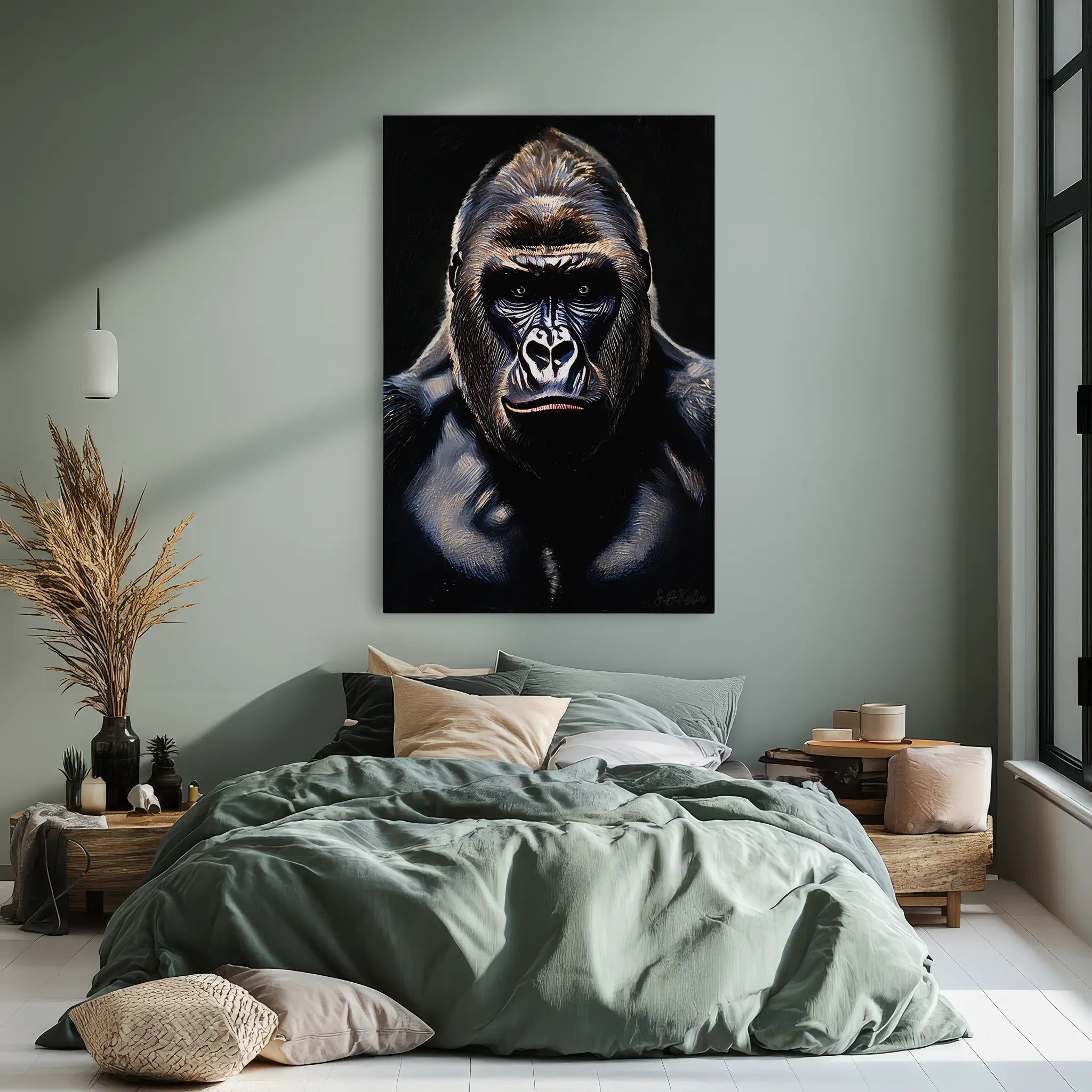 Silverback in Shadow Gorilla Giclée Print 231055 Visual Wall Art AR2:3V Giclée Print