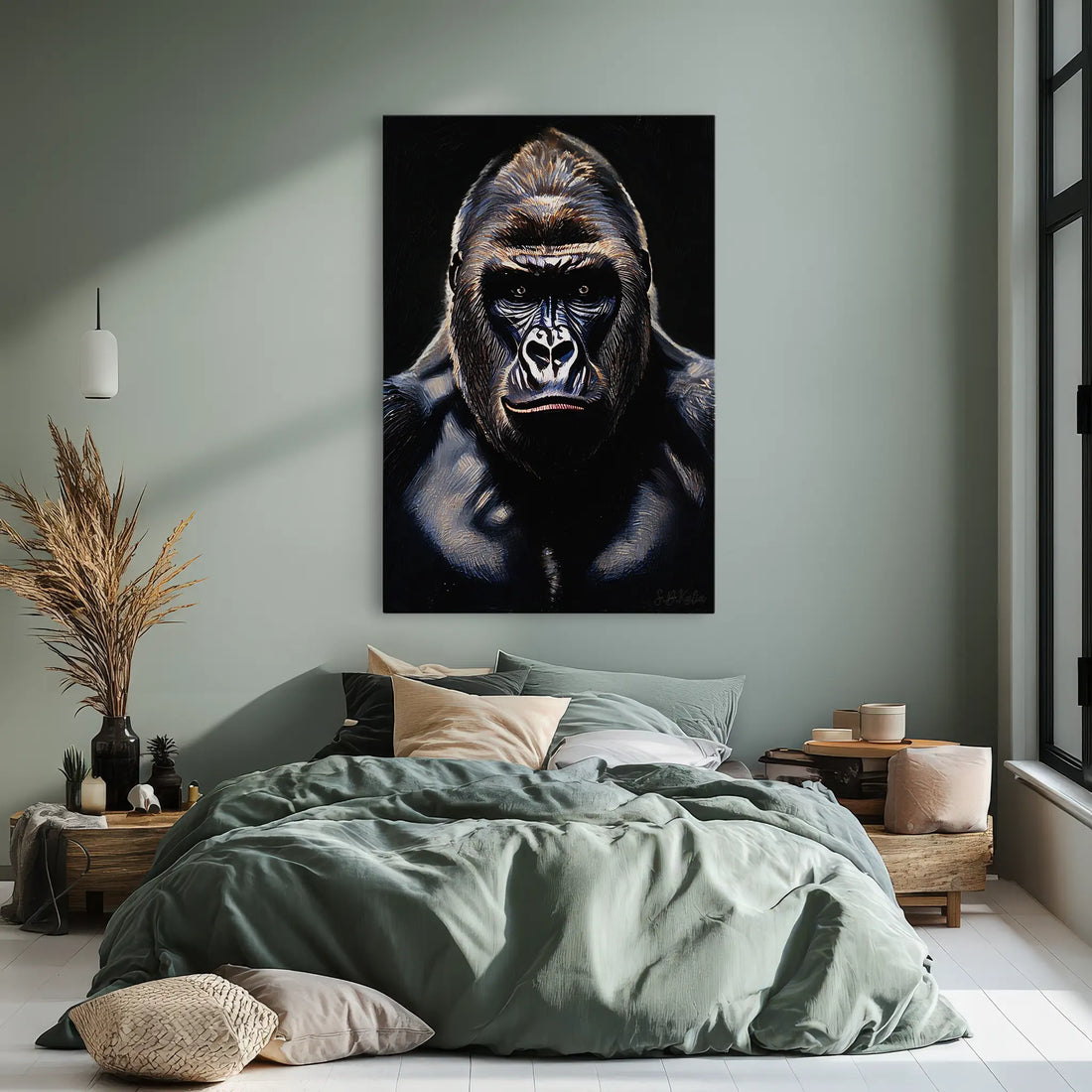 Silverback in Shadow Gorilla Giclée Print 231055 Visual Wall Art AR2:3V Giclée Print