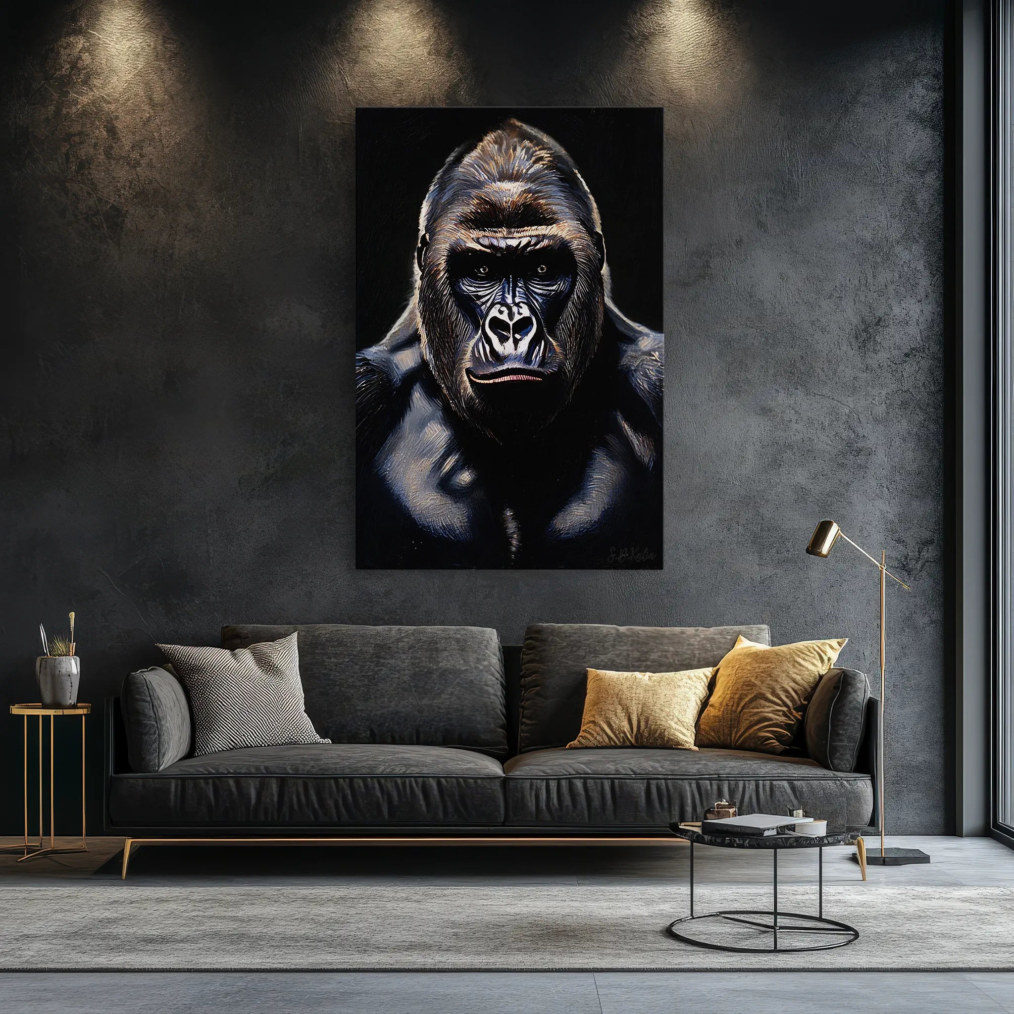 Silverback in Shadow Gorilla Giclée Print 231055 Visual Wall Art AR2:3V Giclée Print