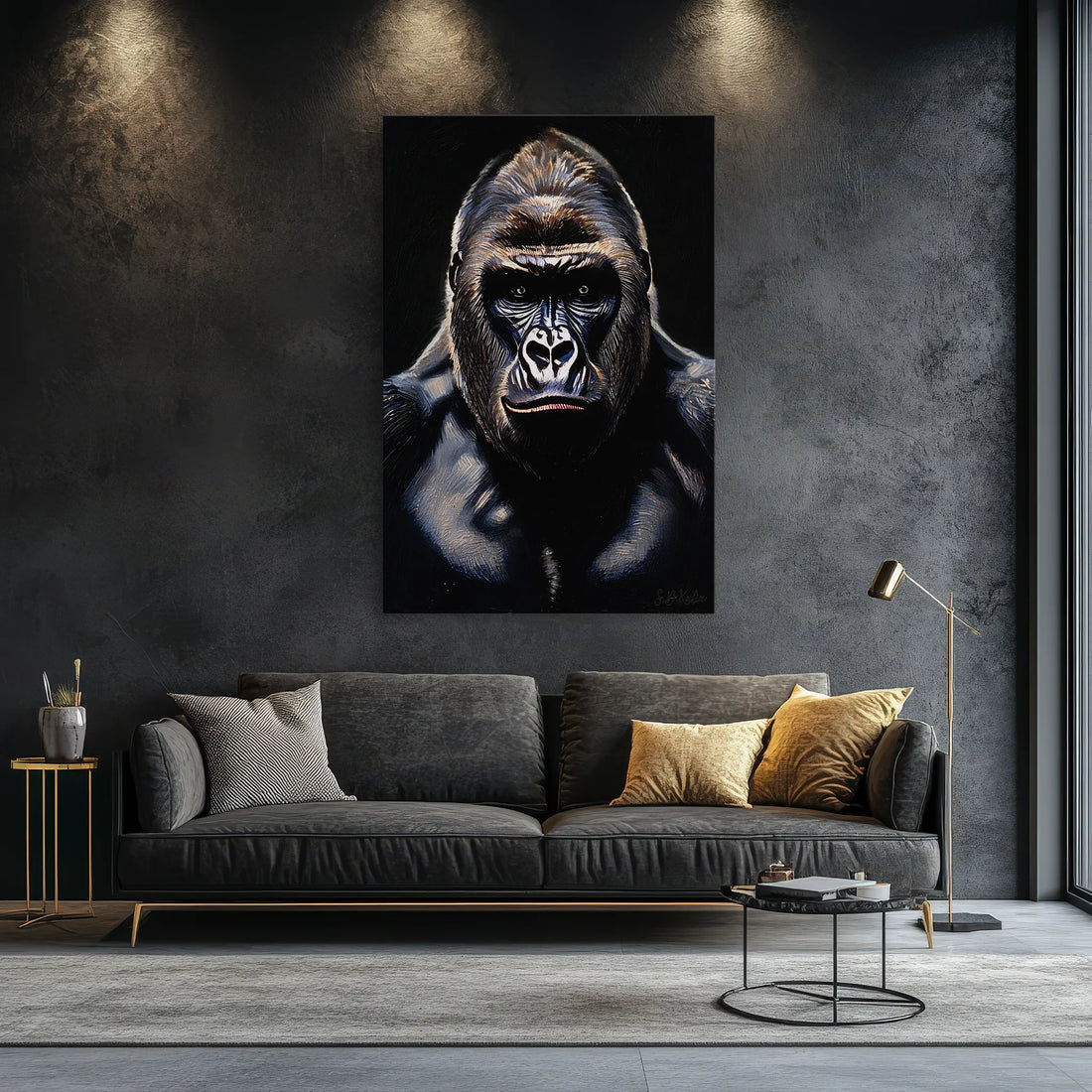 Silverback in Shadow Gorilla Giclée Print 231055 Visual Wall Art AR2:3V Giclée Print