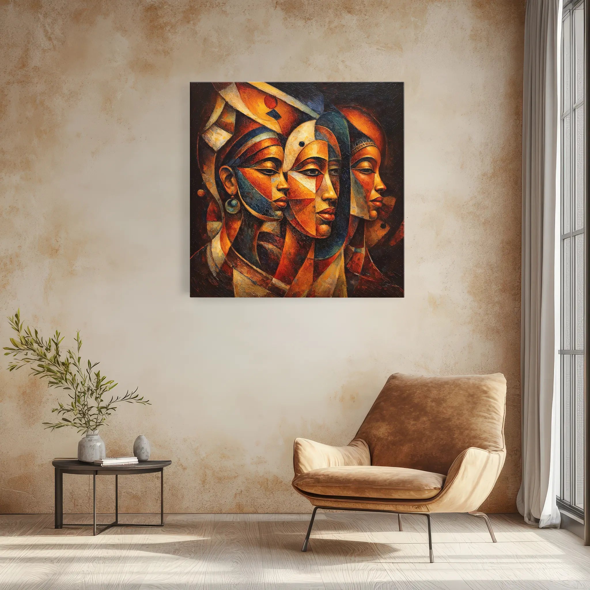 Sisters of the Sunlit Cloth Giclée Print 119022 Visual Wall Art AR1:1S Giclée Print