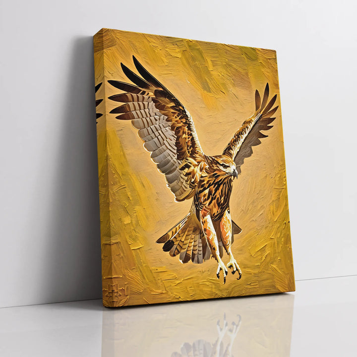 Skybound Hunter Hawk In Flight Giclée Print 454020 Visual Wall Art AR3:4V-AR4:5V Giclée Print
