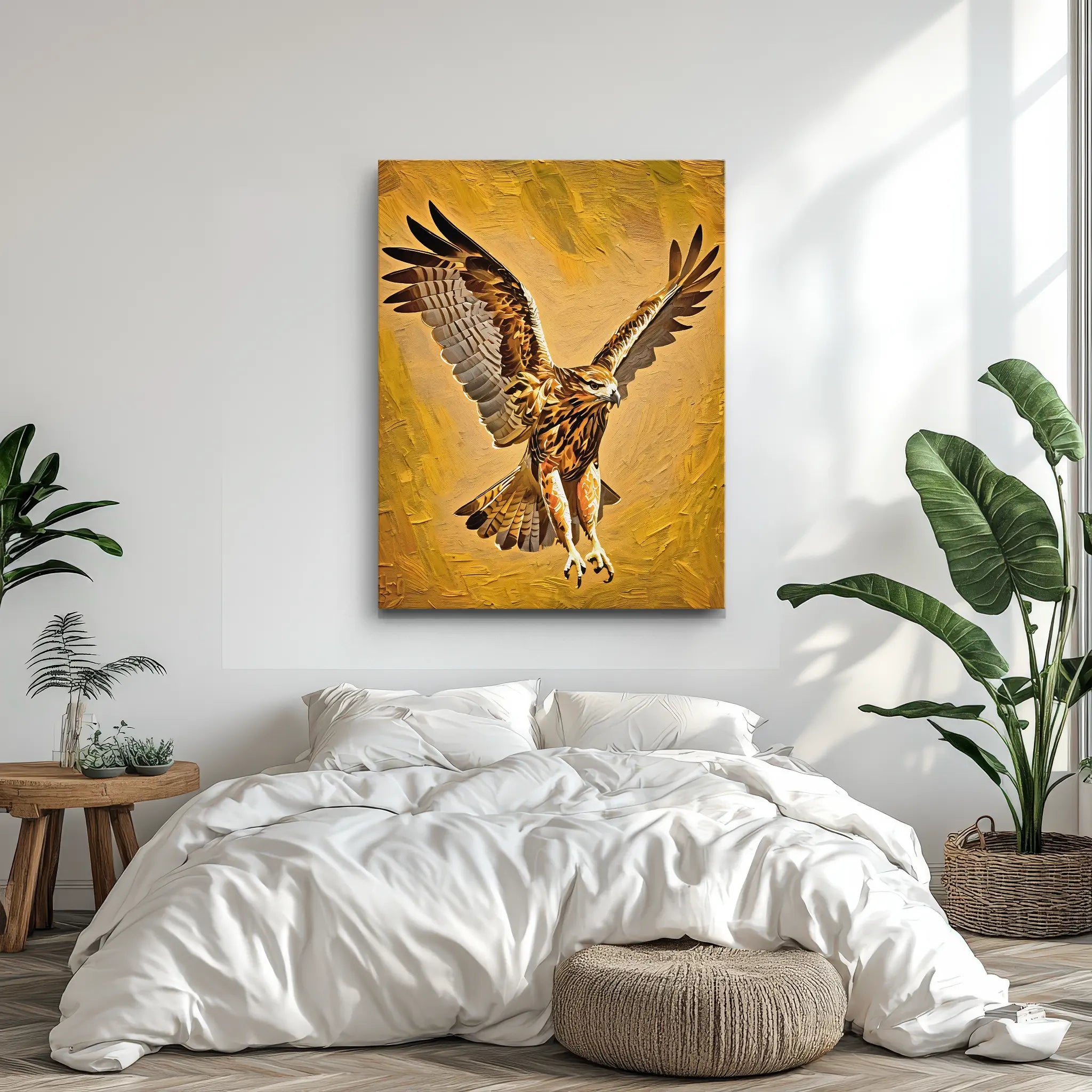 Skybound Hunter Hawk In Flight Giclée Print 454020 Visual Wall Art AR3:4V-AR4:5V Giclée Print