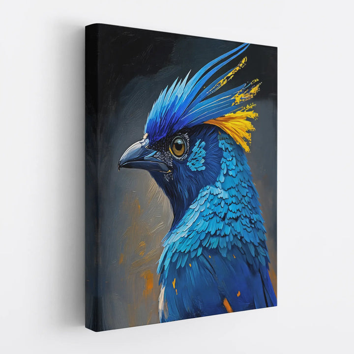 Skyfire Feather Blue Jay Painting Giclée Print 454021 Visual Wall Art AR3:4V-AR4:5V Giclée Print