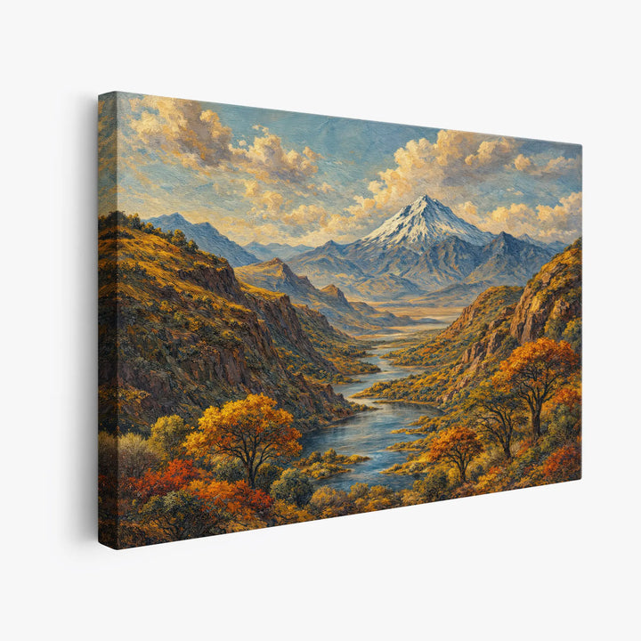 Snowcapped Mountain in Fall Still Life Giclée Print 324009 Visual Wall Art AR3:2H Giclée Print