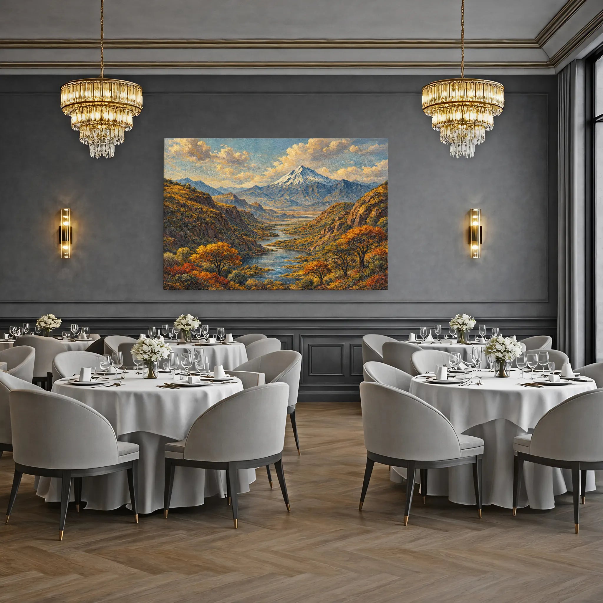 Snowcapped Mountain in Fall Still Life Giclée Print 324009 Visual Wall Art AR3:2H Giclée Print