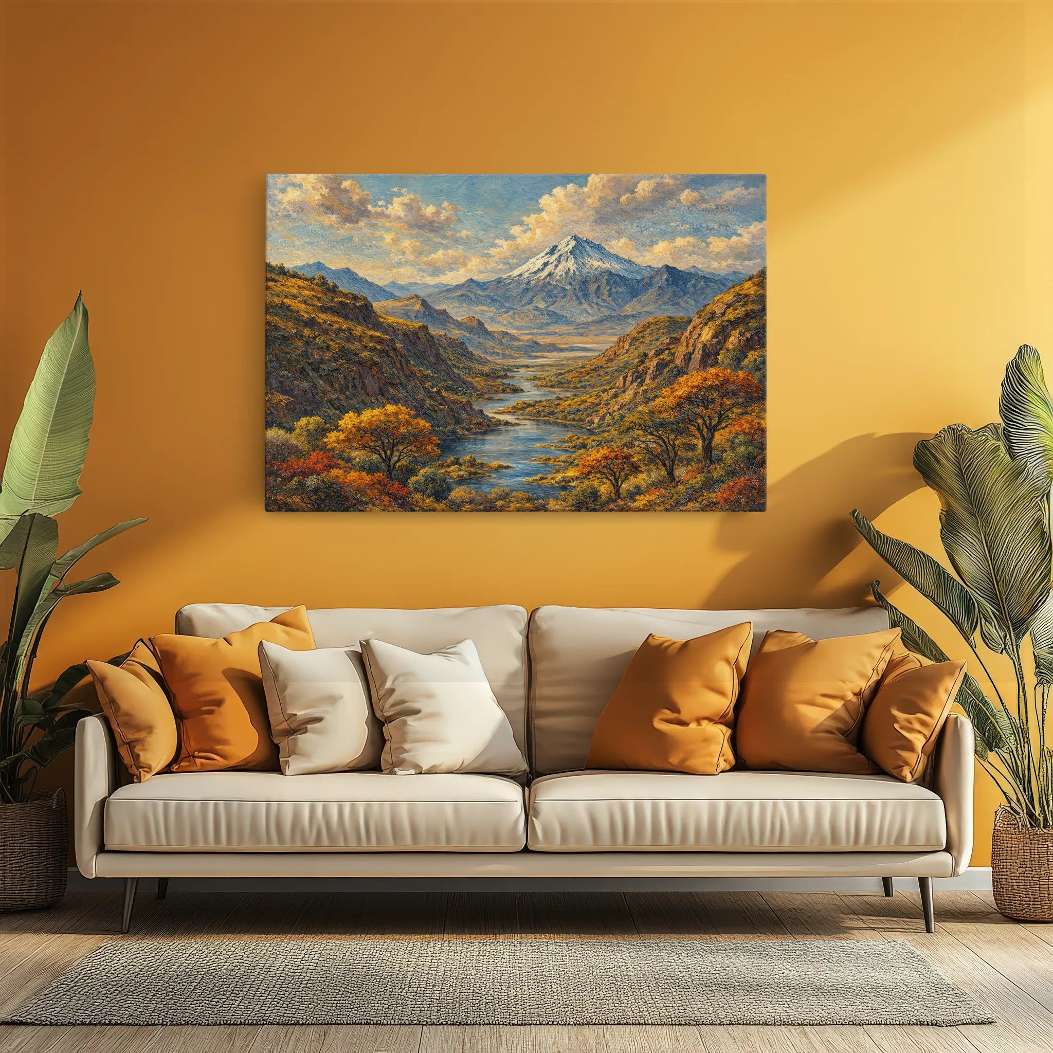 Snowcapped Mountain in Fall Still Life Giclée Print 324009 Visual Wall Art AR3:2H Giclée Print