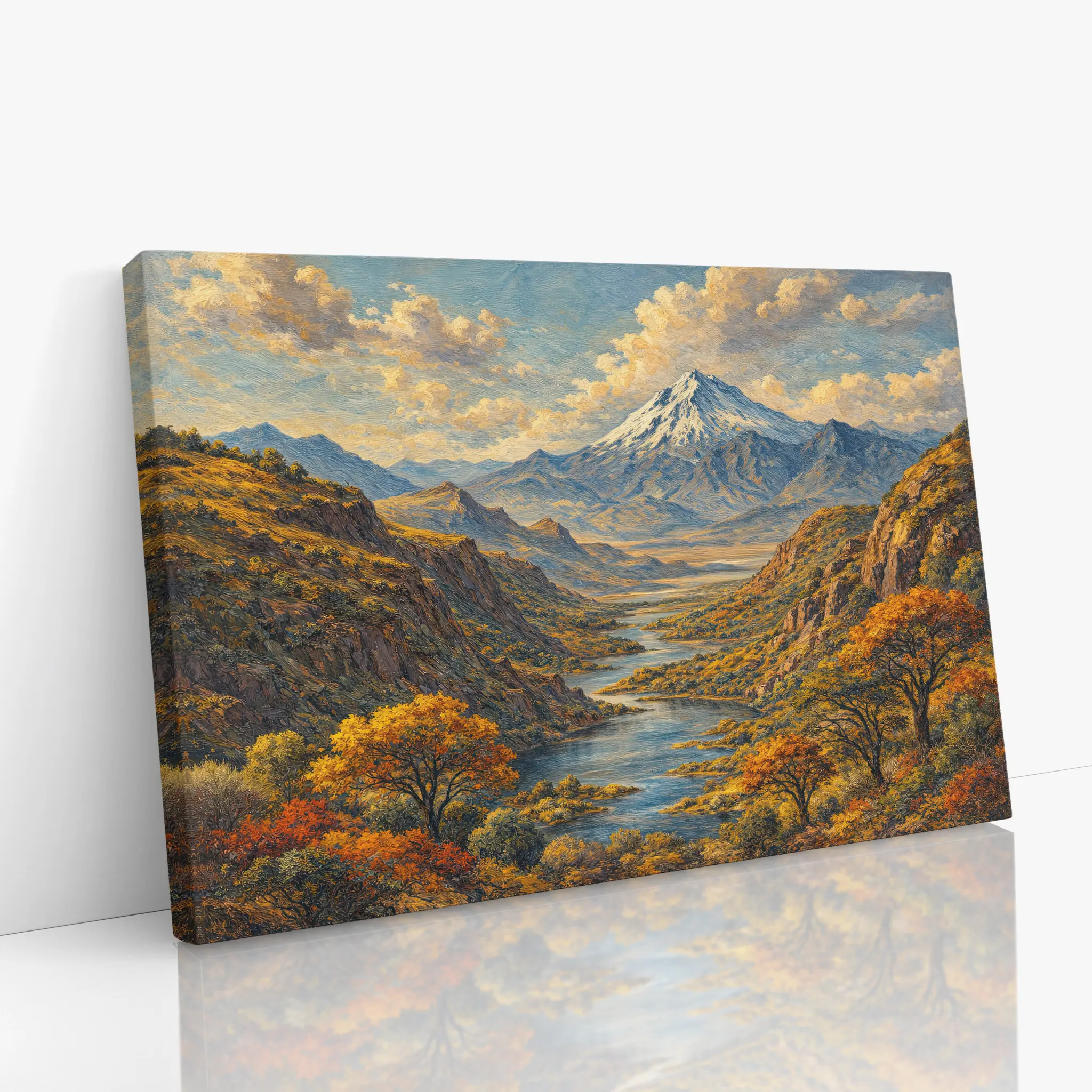 Snowcapped Mountain in Fall Still Life Giclée Print 324009 Visual Wall Art AR3:2H Giclée Print