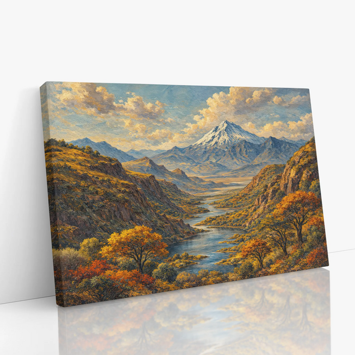 Snowcapped Mountain in Fall Still Life Giclée Print 324009 Visual Wall Art AR3:2H Giclée Print