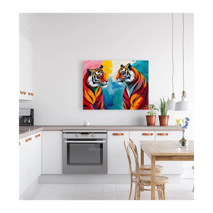 Standing Close Tigers Giclée Print 43133 Visual Wall Art