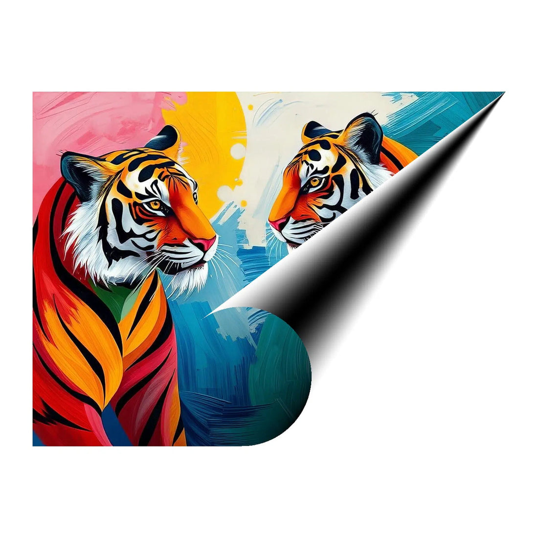 Standing Close Tigers Giclée Print 43133 Giclée Rolled Canvas Print Visual Wall Art