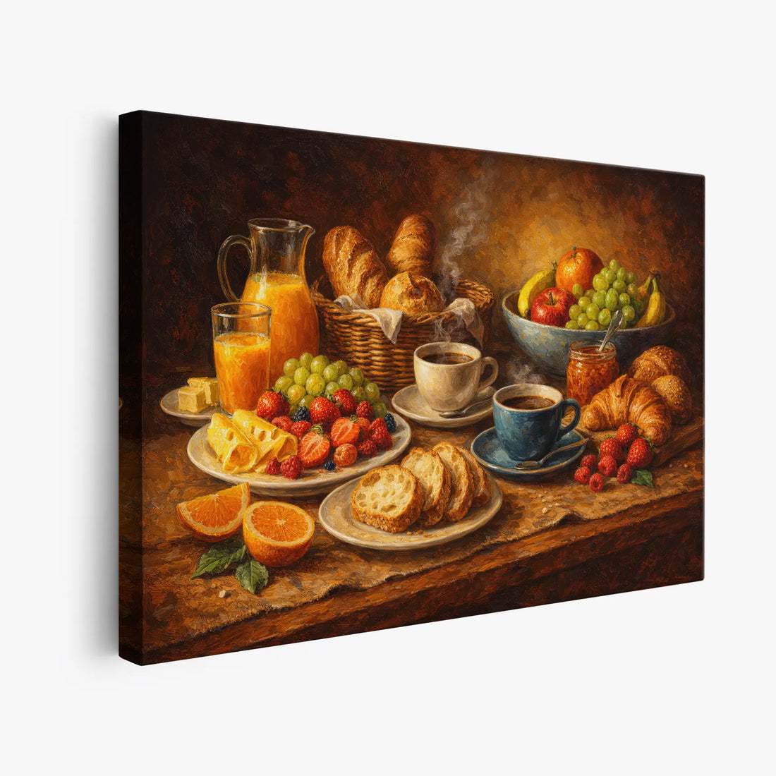 Steaming Coffee Breakfas Still Life Giclée Print 324010 Visual Wall Art AR3:2H Giclée Print