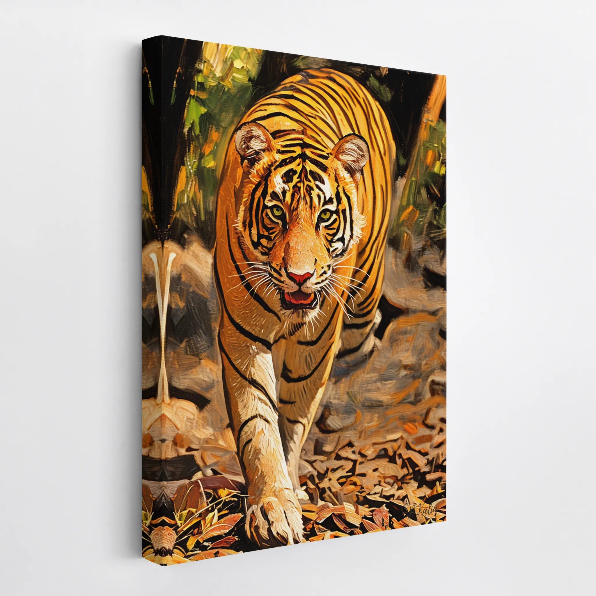 Stripe-Stalk in Autumn Light Tiger Giclée Print 231057 Visual Wall Art AR2:3V Giclée Print