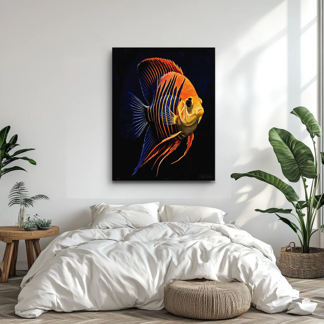 Striped Tropical Fish Giclée Print 451025 Visual Wall Art AR3:4V-AR4:5V Giclée Print
