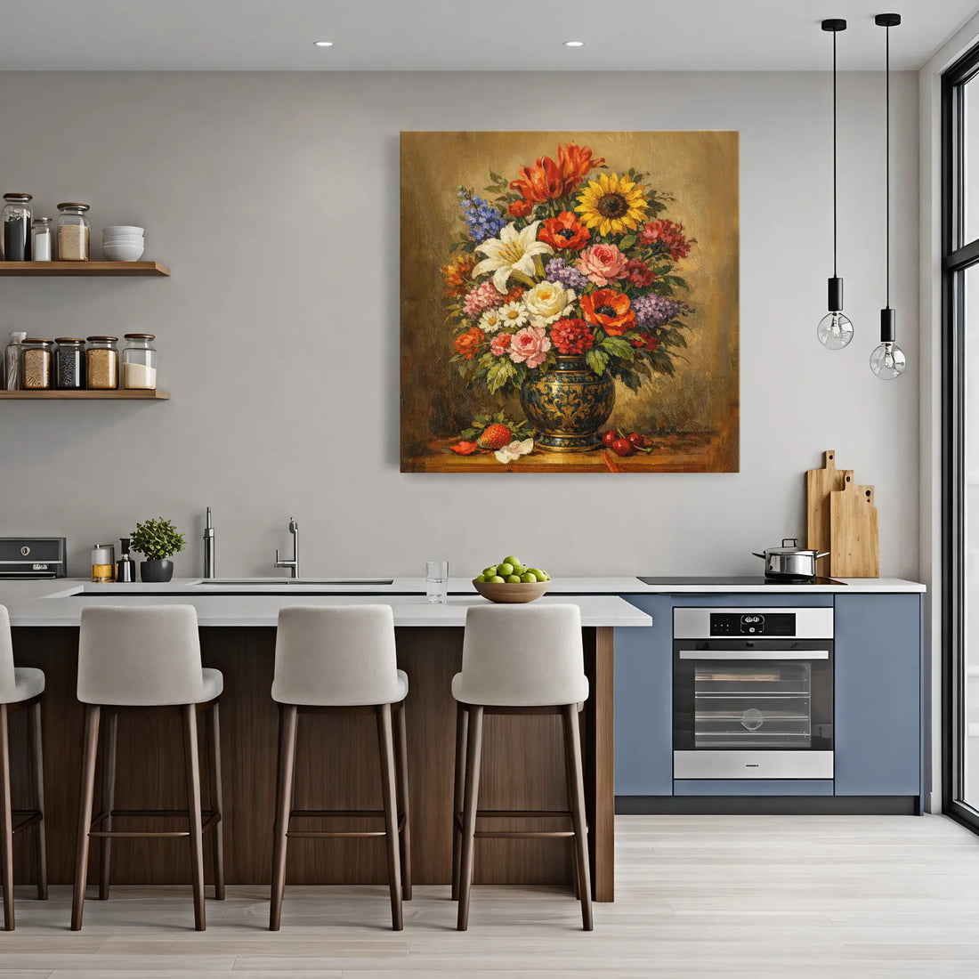 Summer Blooms with Cherrie Still Life Giclée Print 111007 Visual Wall Art AR1:1S Giclée Print