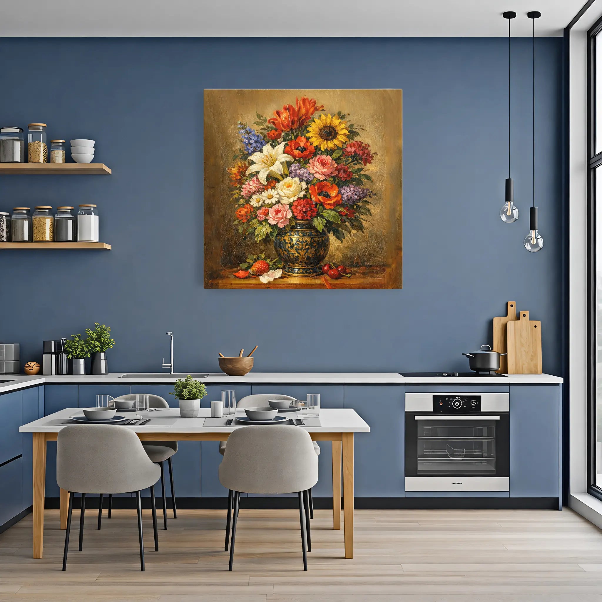 Summer Blooms with Cherrie Still Life Giclée Print 111007 Visual Wall Art AR1:1S Giclée Print
