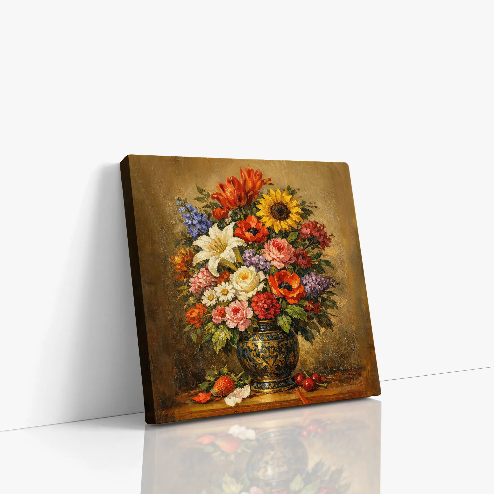 Summer Blooms with Cherrie Still Life Giclée Print 111007 Visual Wall Art AR1:1S Giclée Print