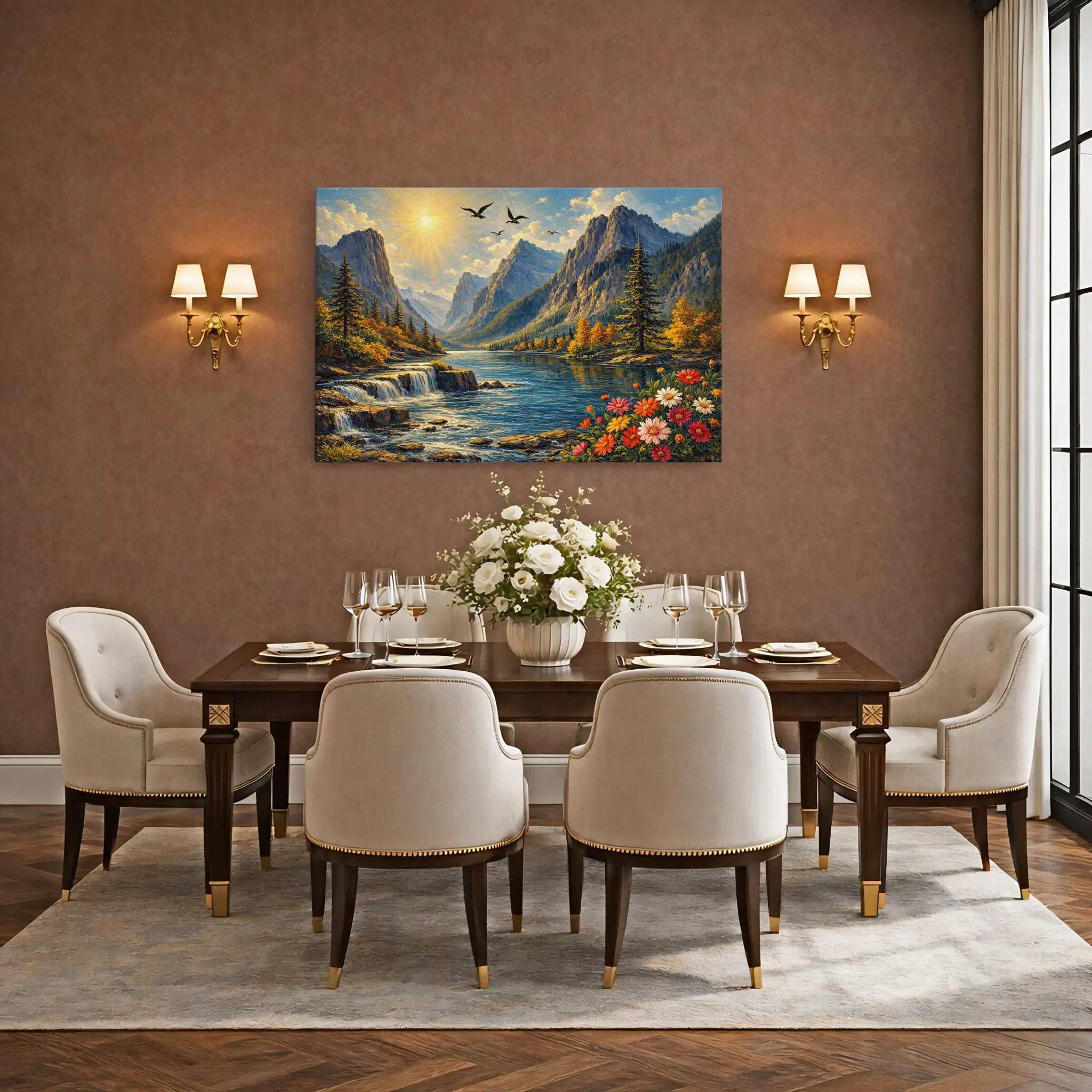 Sunlit Alpine Lake Still Life Giclée Print 324011 Visual Wall Art AR3:2H Giclée Print