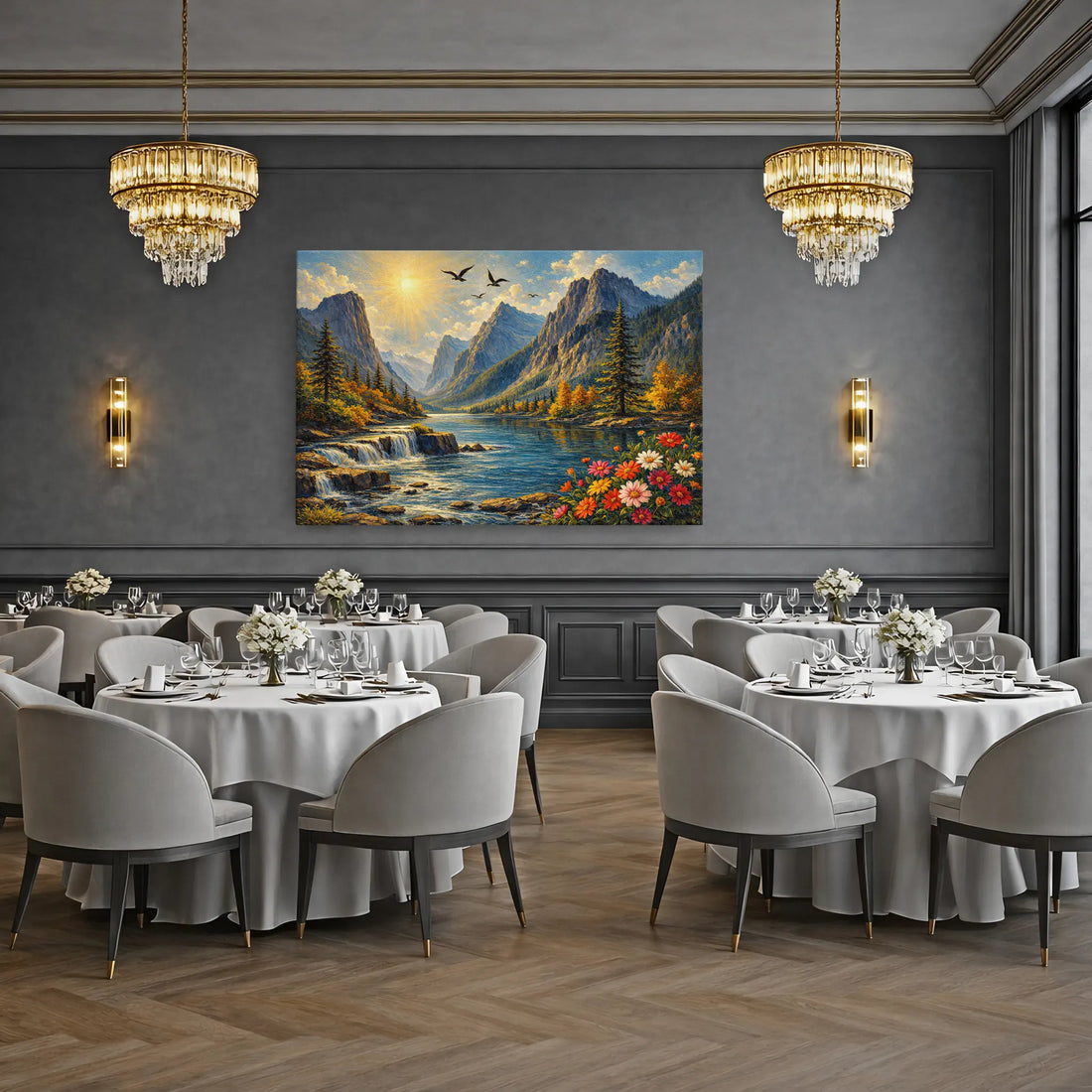 Sunlit Alpine Lake Still Life Giclée Print 324011 Visual Wall Art AR3:2H Giclée Print