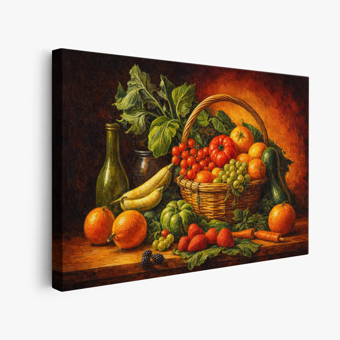 Sunlit Fruit Basket Still Life Giclée Print 324012 Visual Wall Art AR3:2H Giclée Print