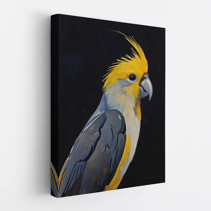 Sunny Feather Elegance Cockatiel Giclée Print 454643 Visual Wall Art AR3:4V-AR4:5V Giclée Print