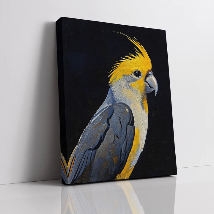 Sunny Feather Elegance Cockatiel Giclée Print 454643 Visual Wall Art AR3:4V-AR4:5V Giclée Print