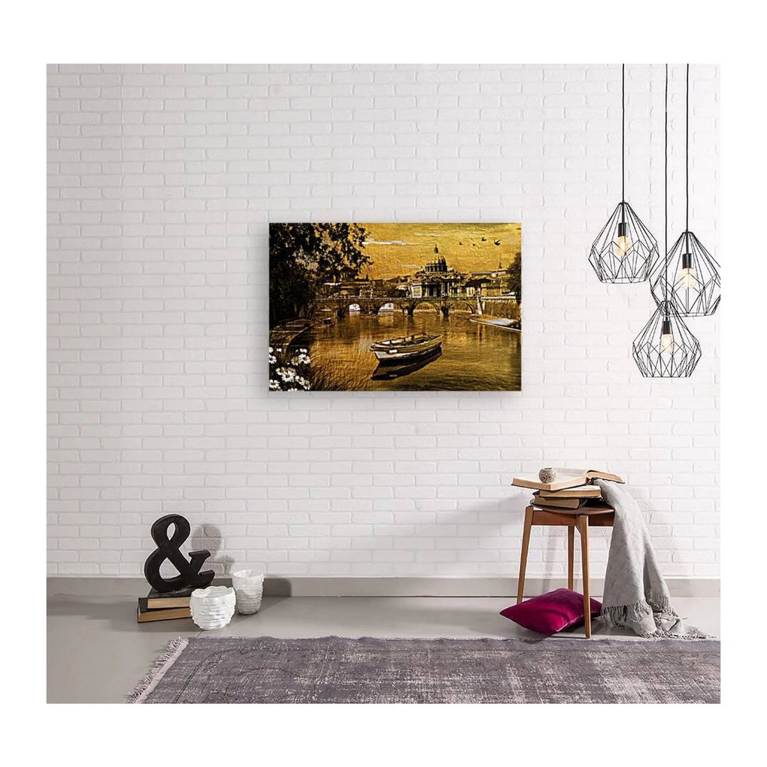 The Bridge Gold Giclée Print 32915 Visual Wall Art