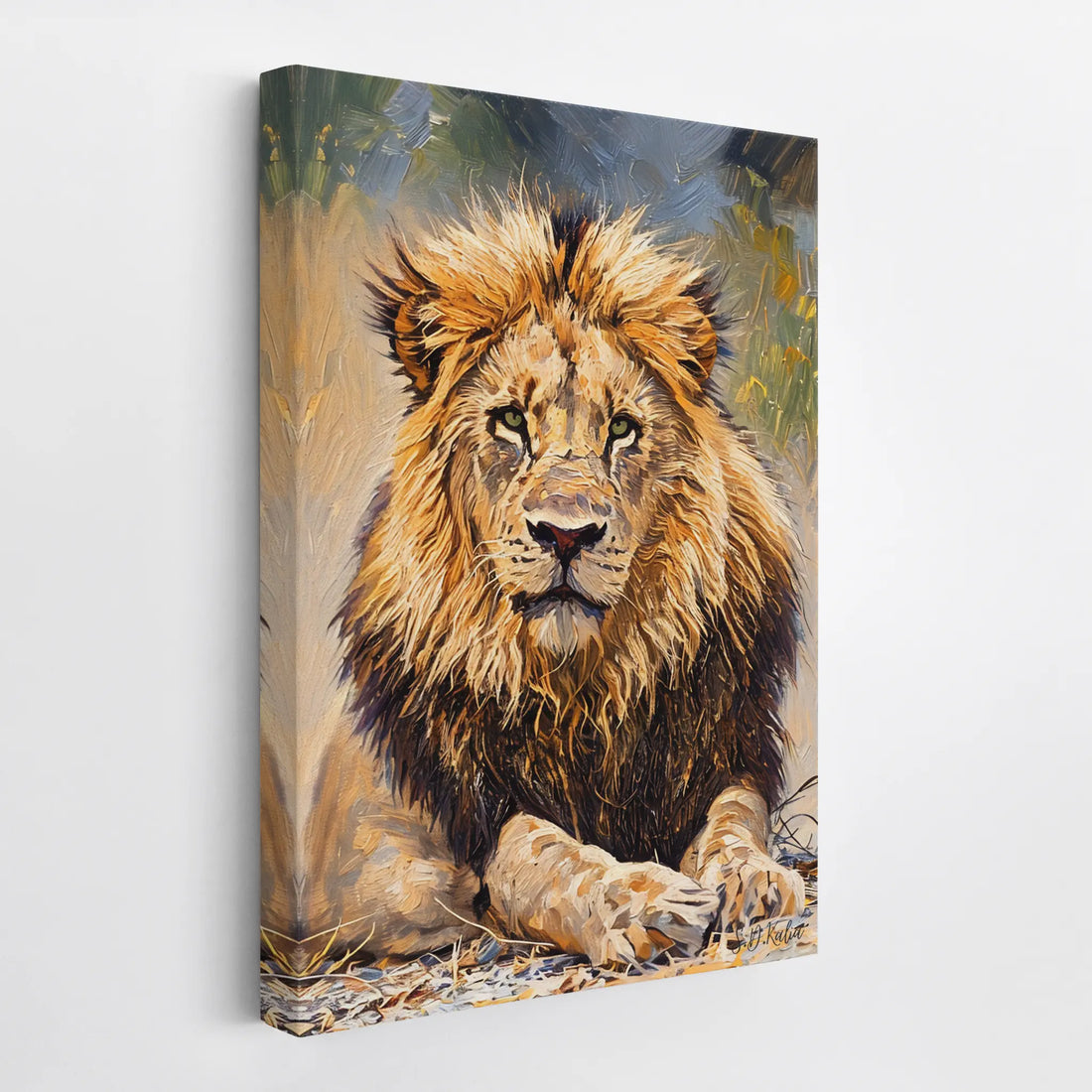 The King at Rest Lion Portrait Giclée Print 231058 Visual Wall Art AR2:3V Giclée Print