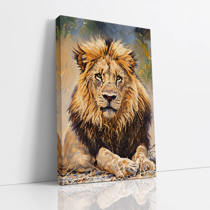 The King at Rest Lion Portrait Giclée Print 231058 Visual Wall Art AR2:3V Giclée Print