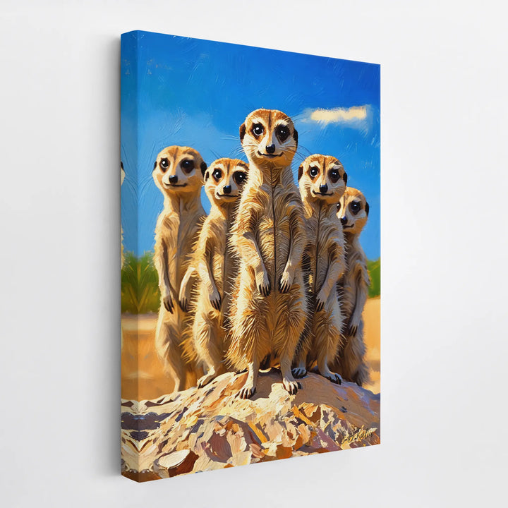 The Lookouts Meerkat Family on the Rise Giclée Print 231099 Visual Wall Art AR2:3V Giclée Print