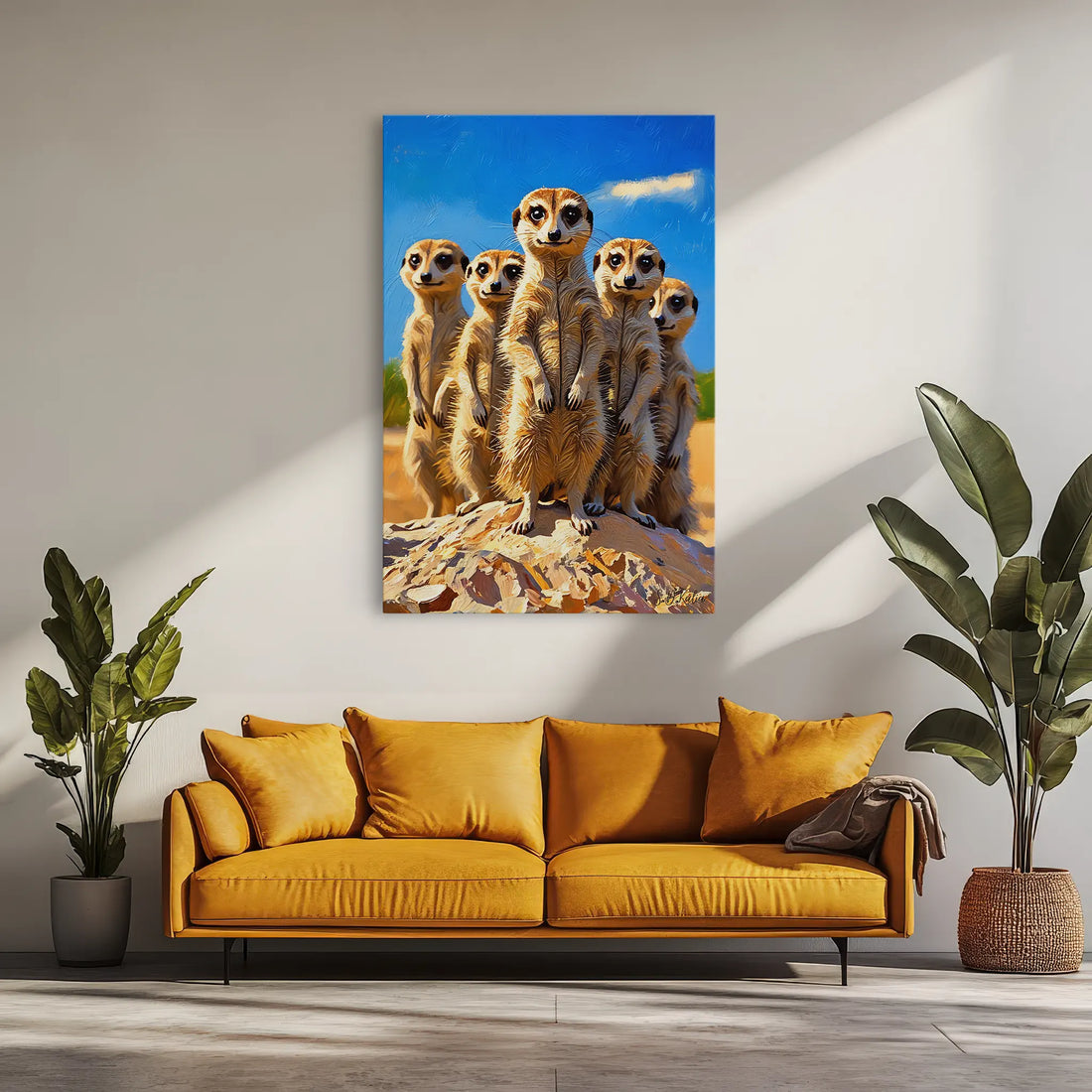 The Lookouts Meerkat Family on the Rise Giclée Print 231099 Visual Wall Art AR2:3V Giclée Print