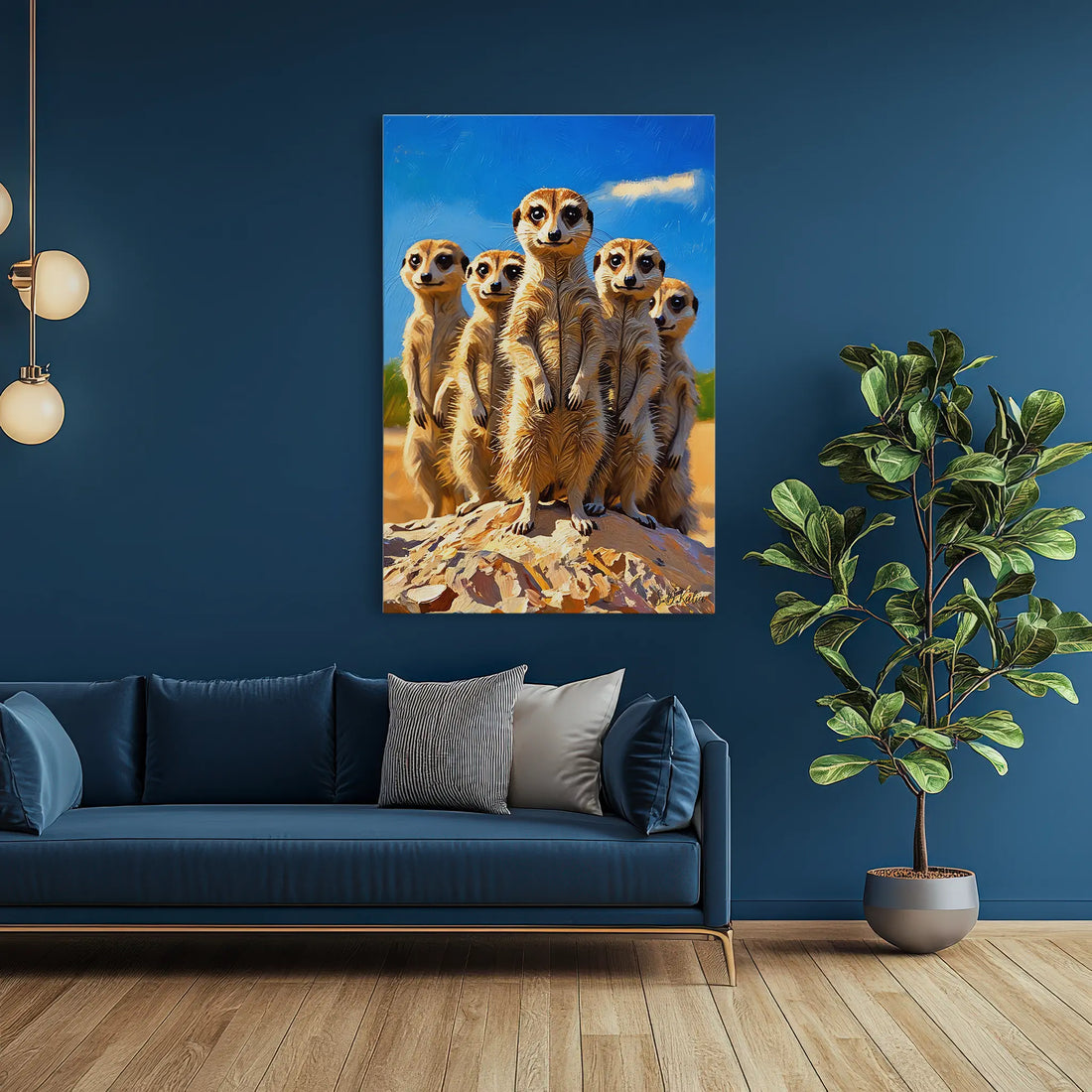 The Lookouts Meerkat Family on the Rise Giclée Print 231099 Visual Wall Art AR2:3V Giclée Print