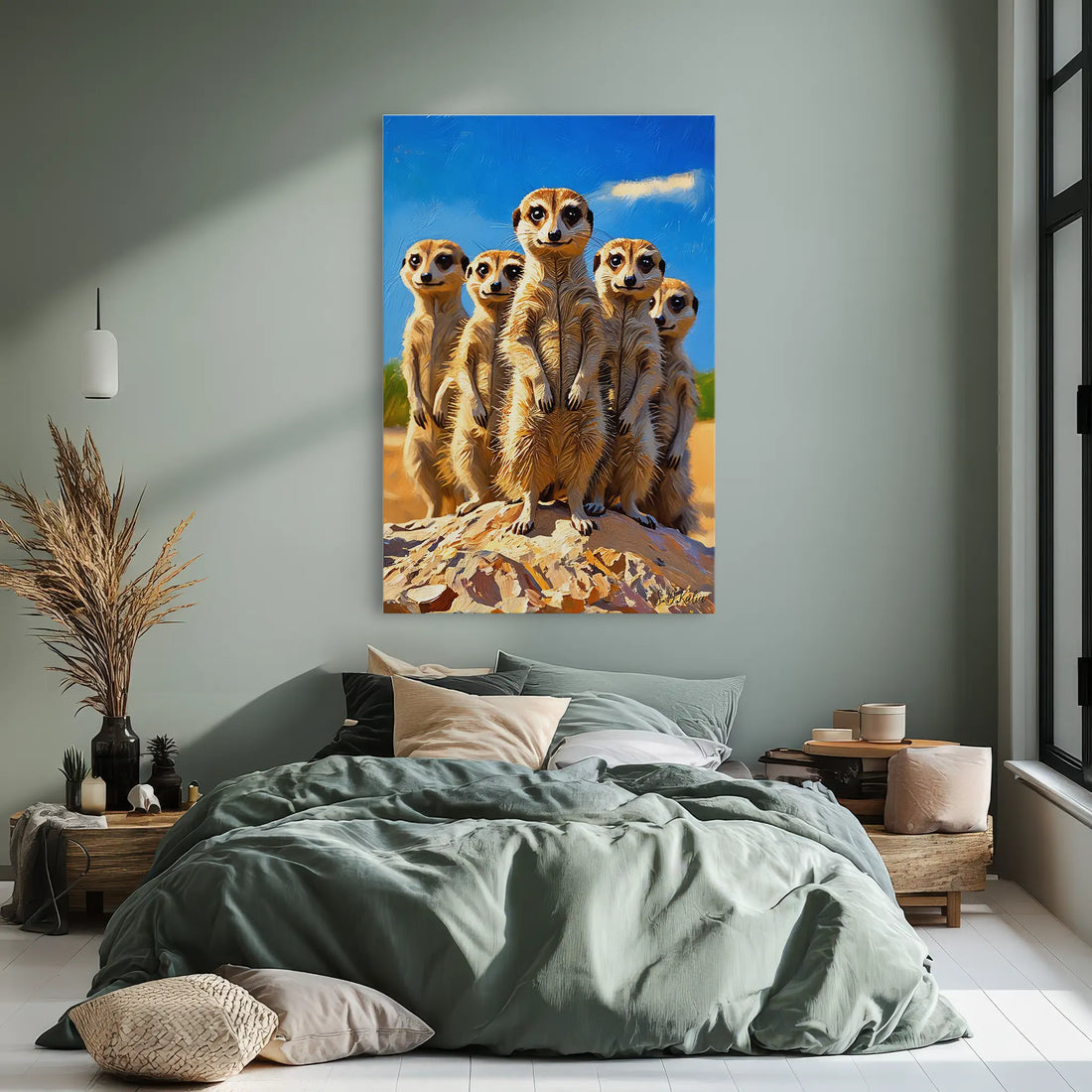 The Lookouts Meerkat Family on the Rise Giclée Print 231099 Visual Wall Art AR2:3V Giclée Print